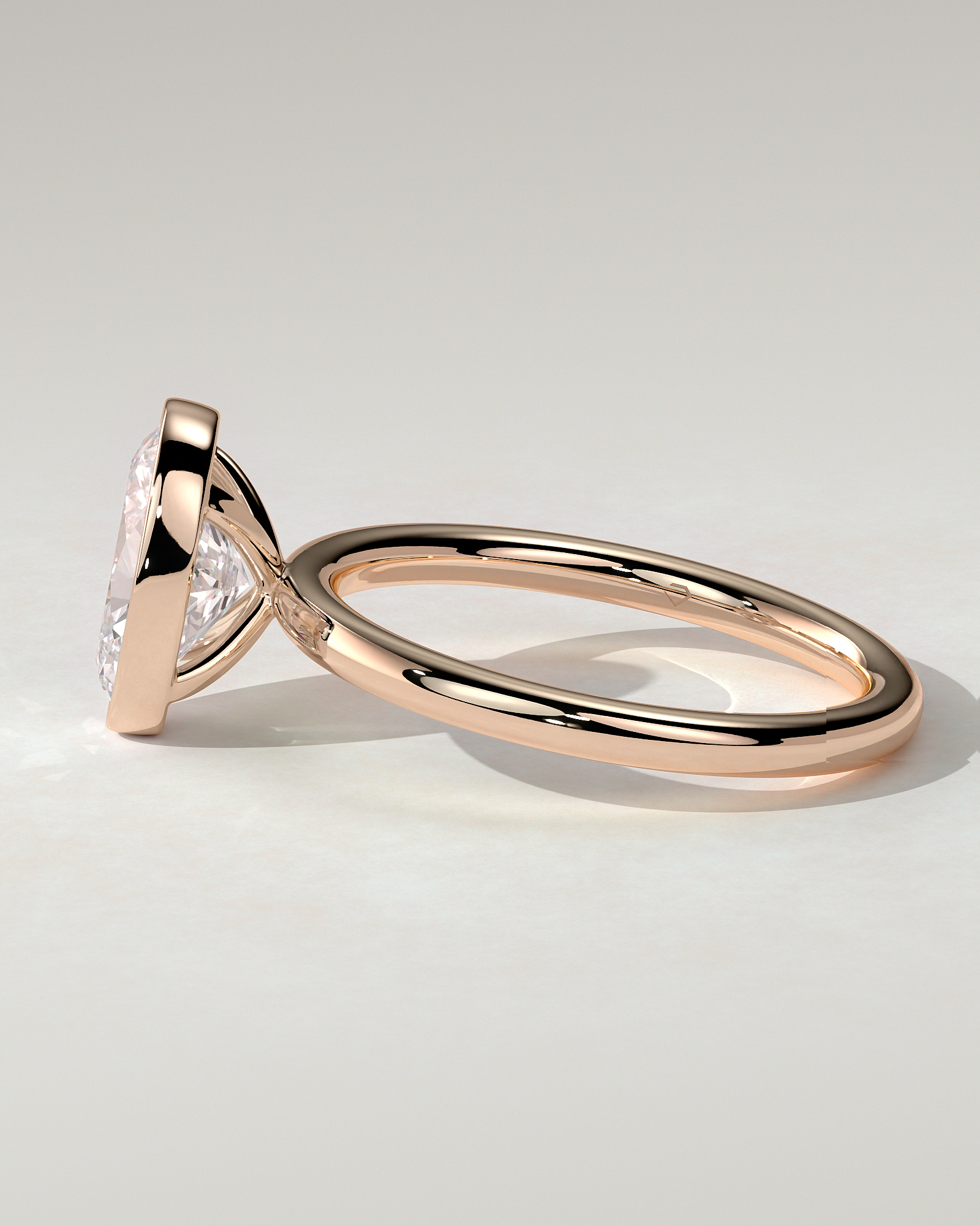 Sage Bezel Round Ring