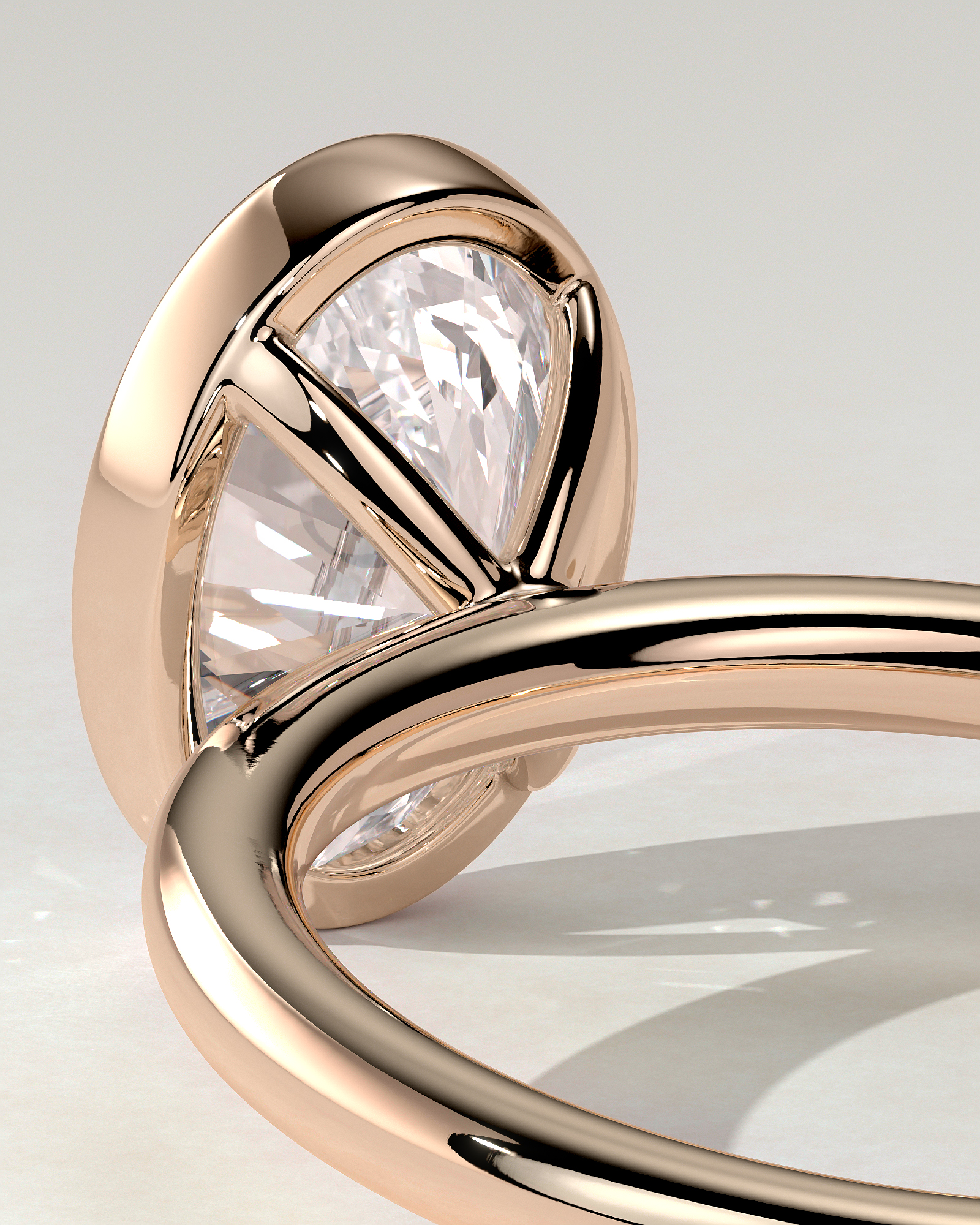 Sage Bezel Round Ring