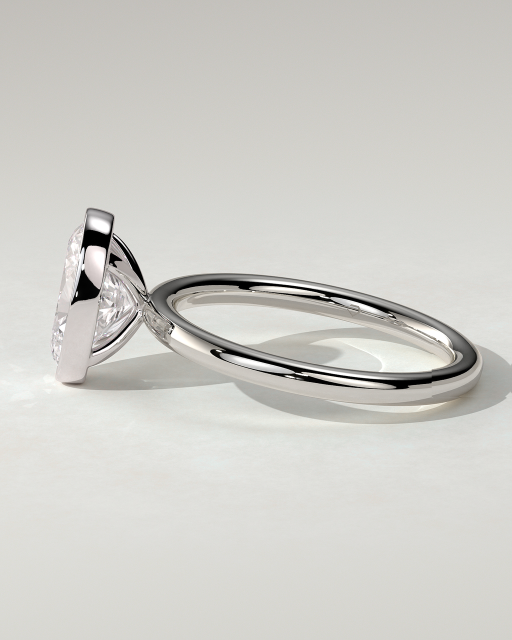Sage Bezel Round Ring