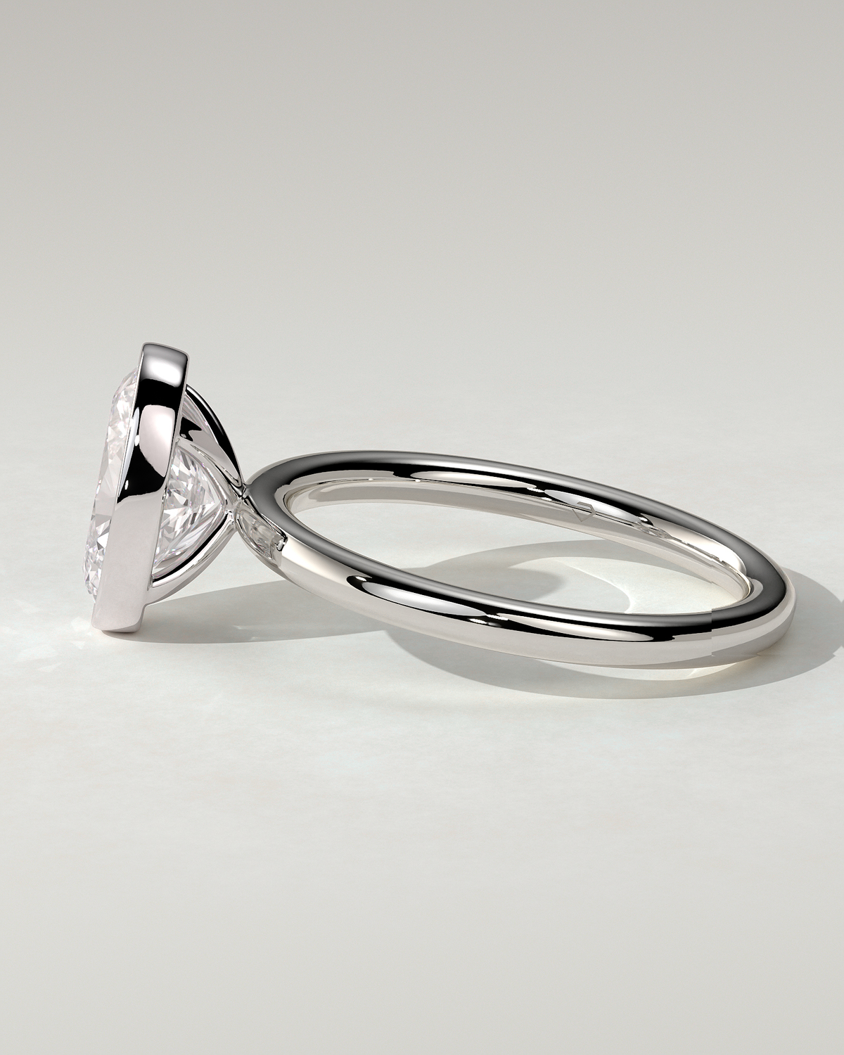 Sage Bezel Round Ring