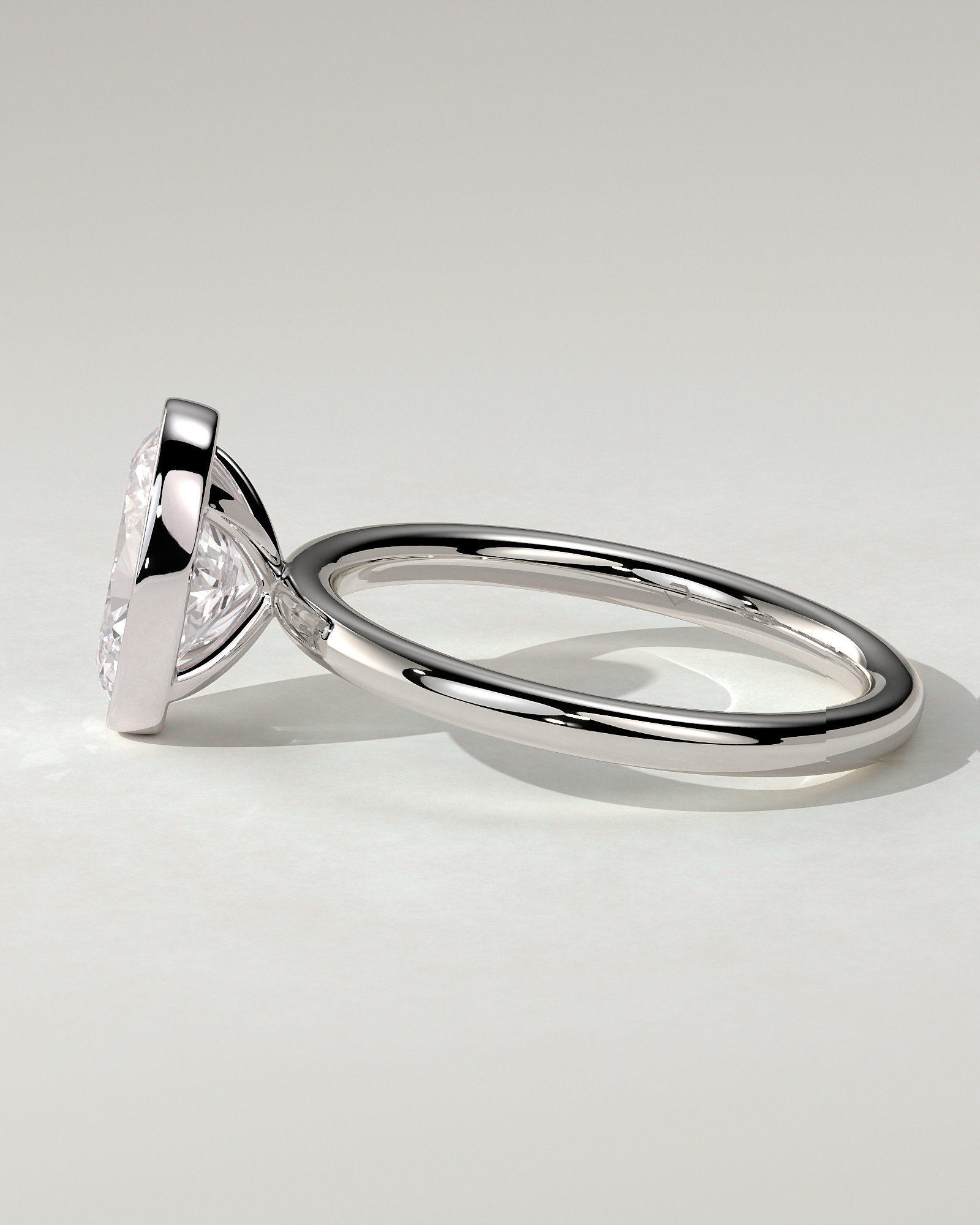 Sage Bezel Round Ring