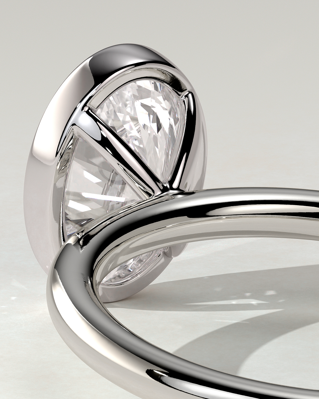 Sage Bezel Round Ring