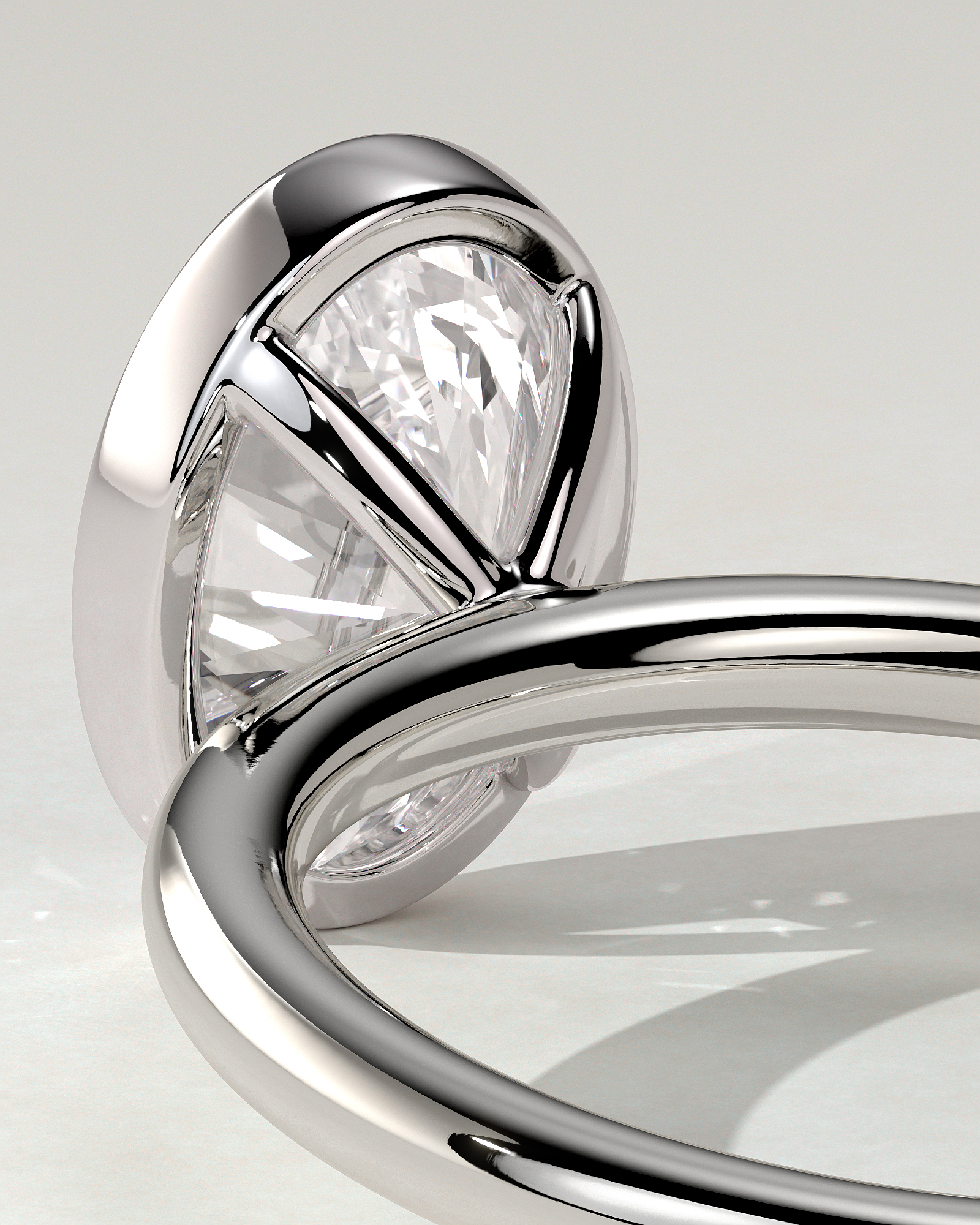 Sage Bezel Round Ring