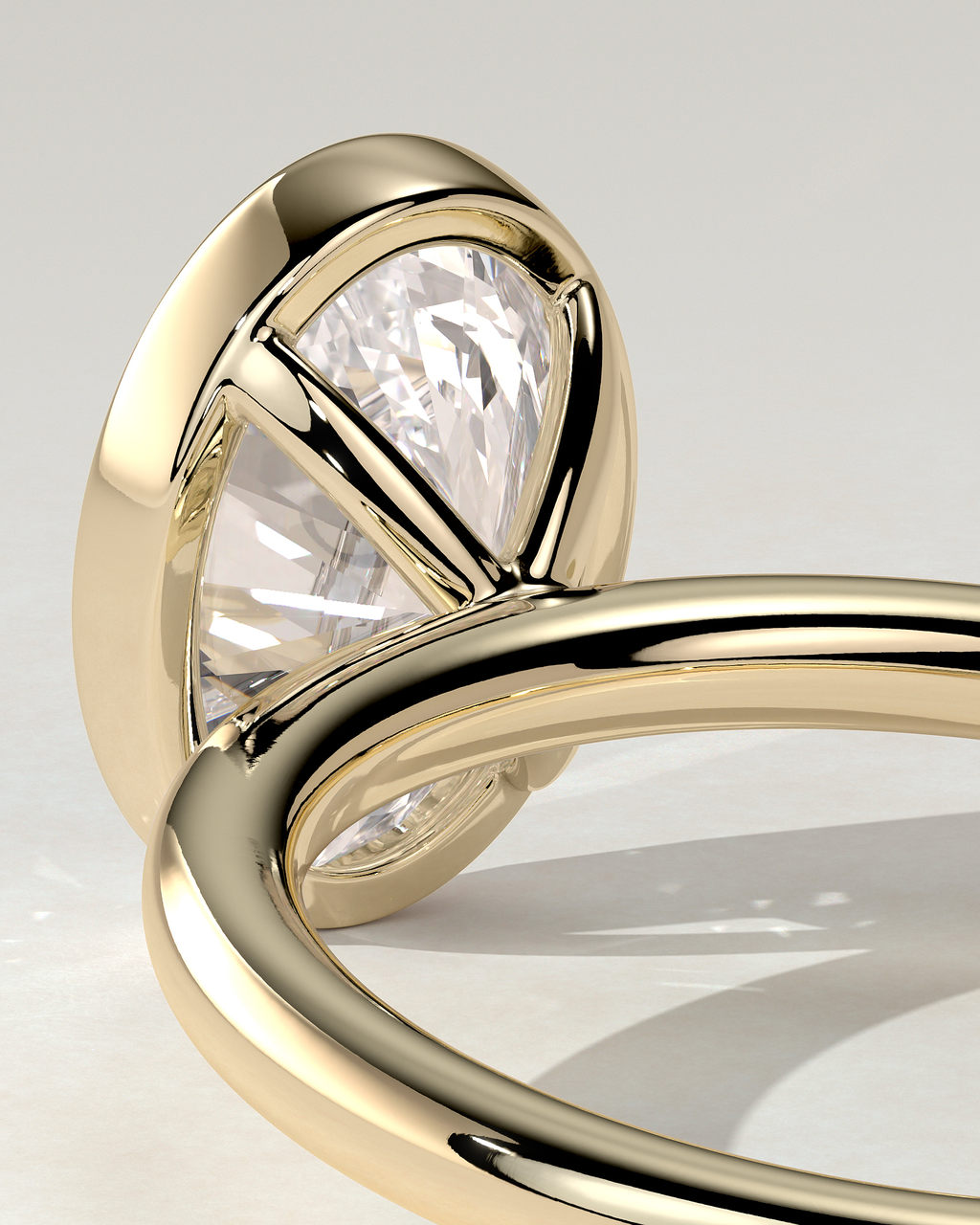 Sage Bezel Round Ring