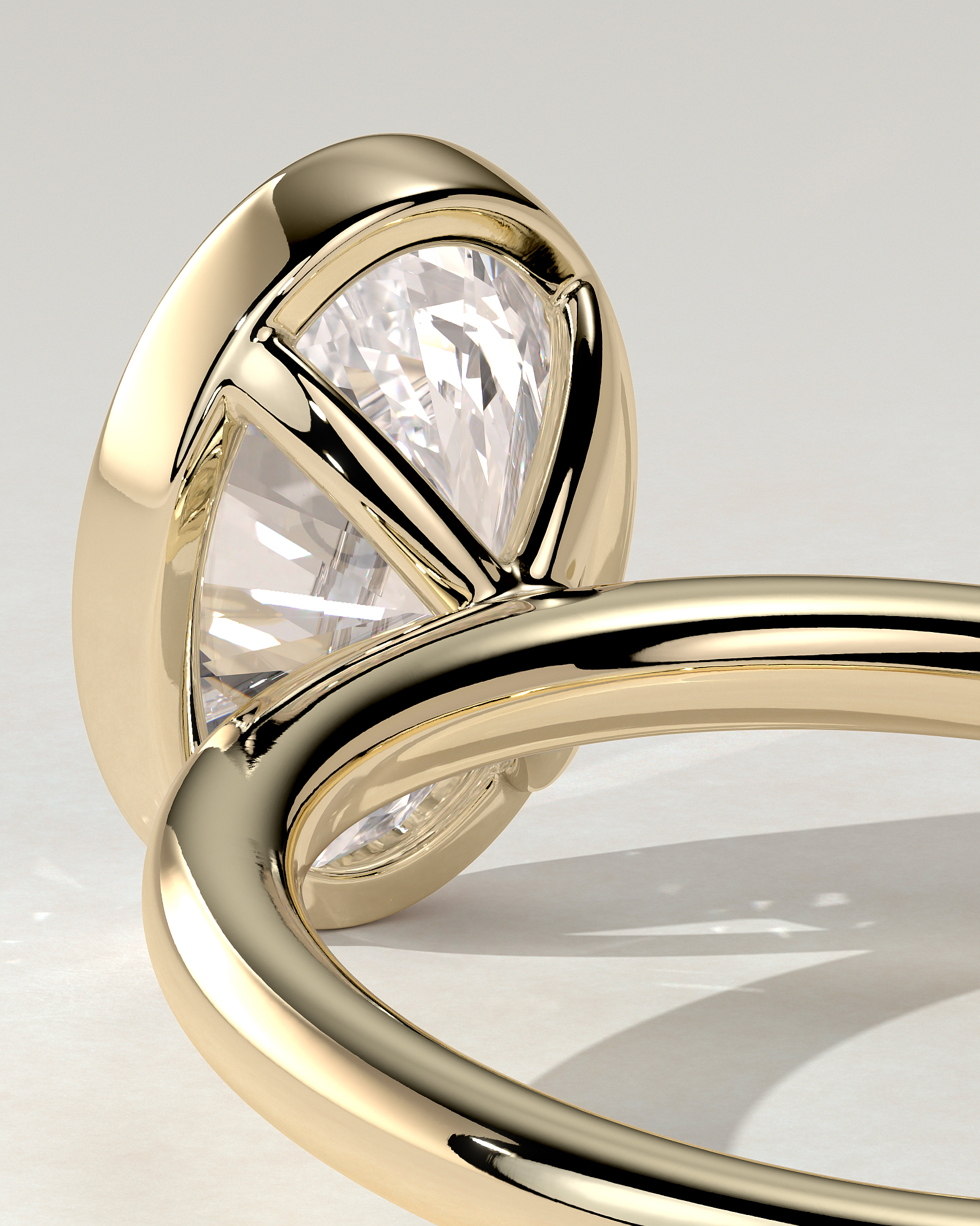 Sage Bezel Round Ring