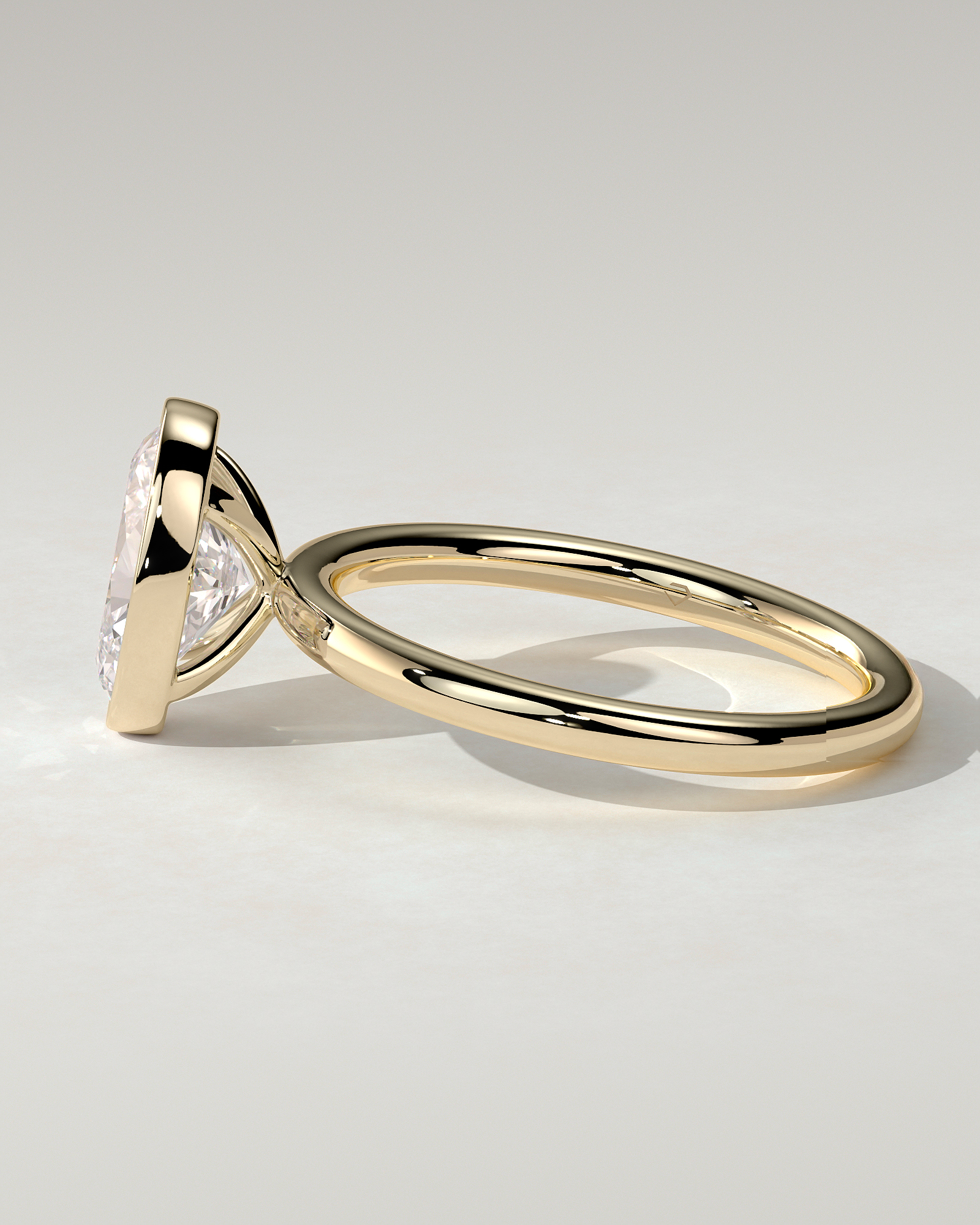 Sage Bezel Round Ring