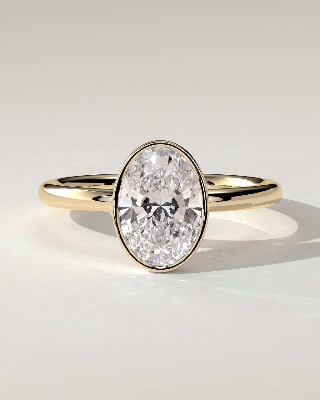 Sage Bezel Round Ring