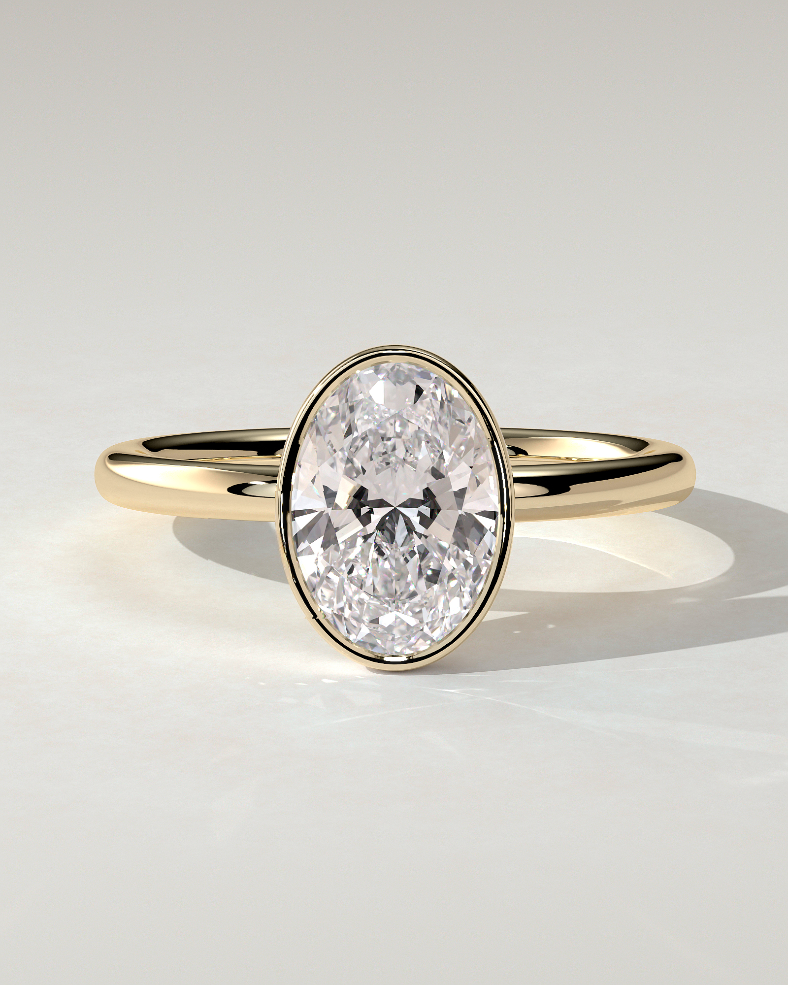 Sage Bezel Round Ring