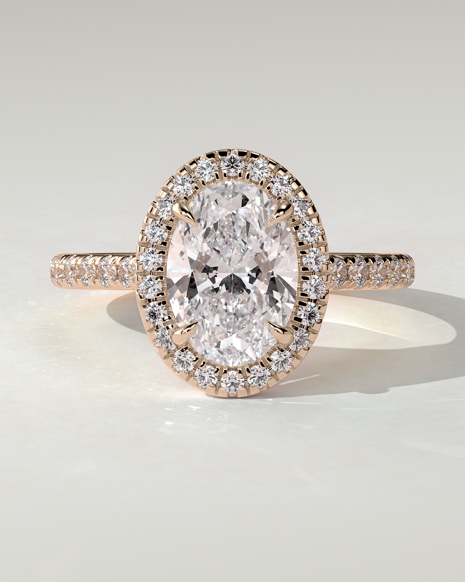 Sally Halo Oval Ring