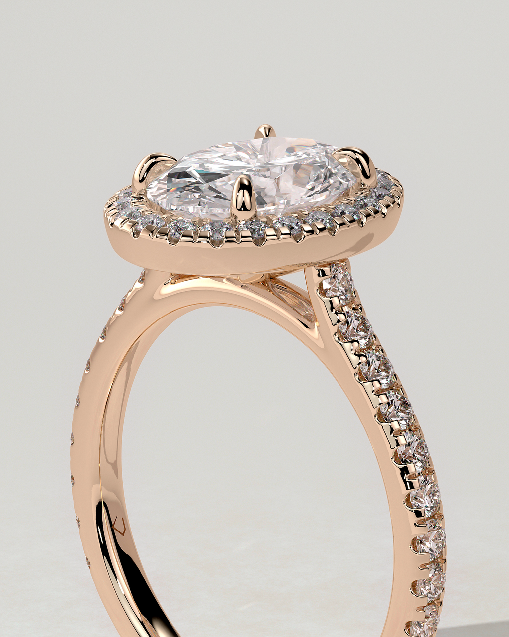 Sally Halo Oval Ring
