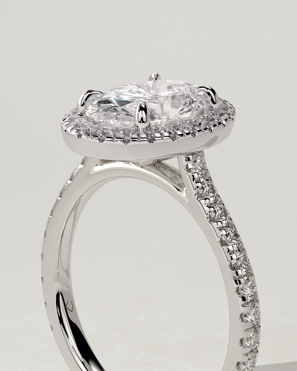Sally Halo Oval Ring