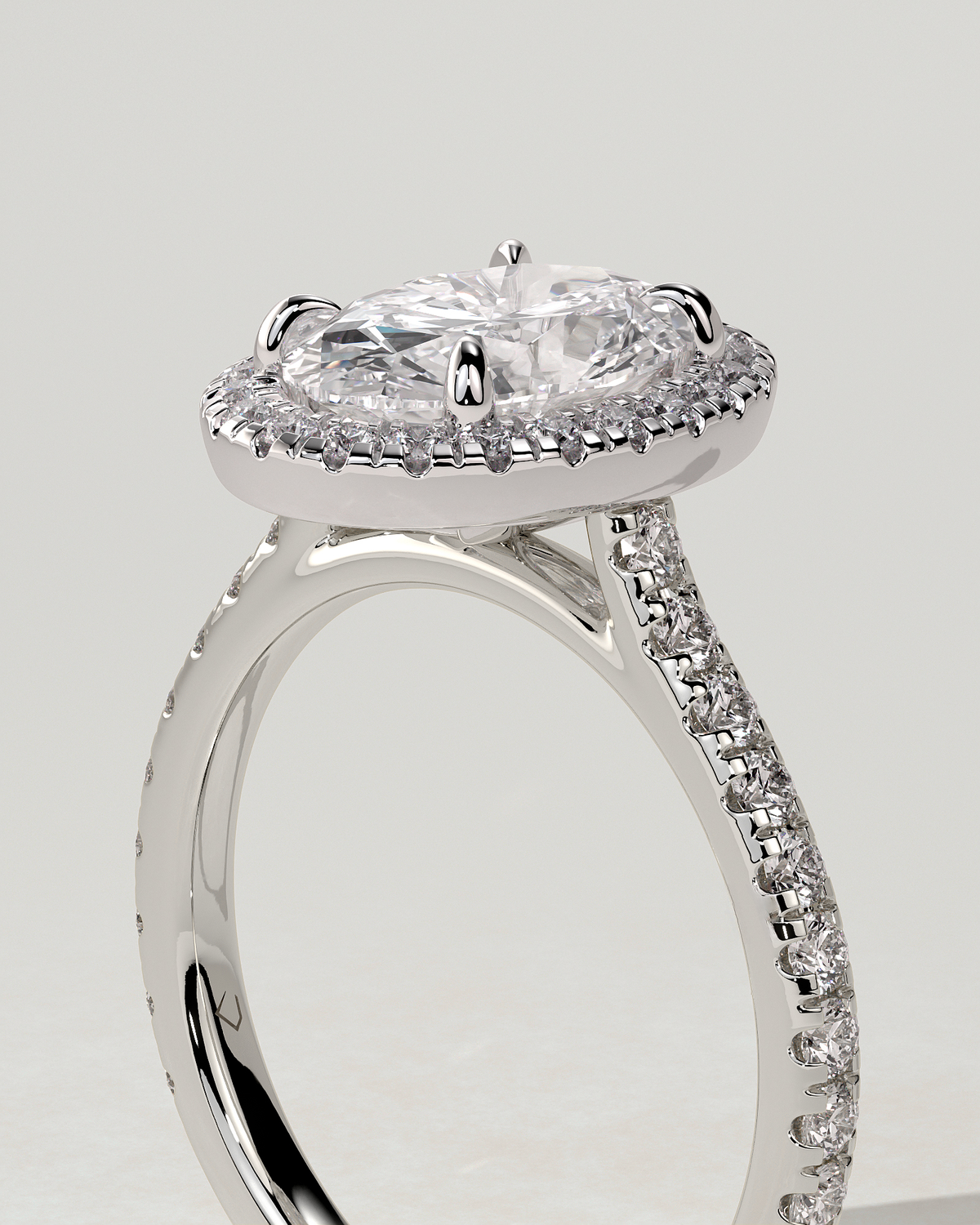 Sally Halo Oval Ring