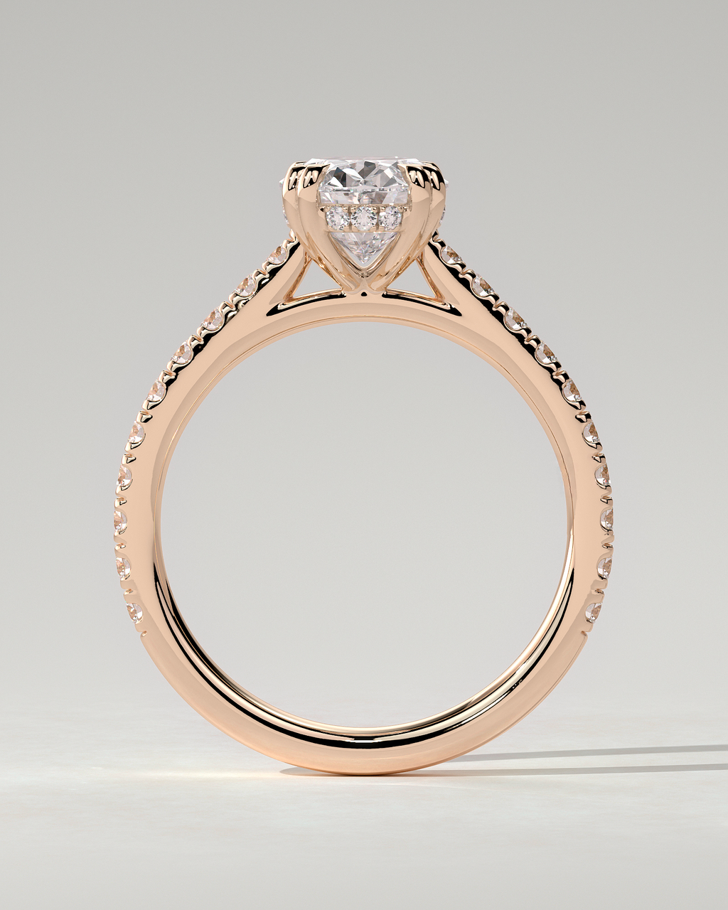 Sasha Solitaire Oval Ring