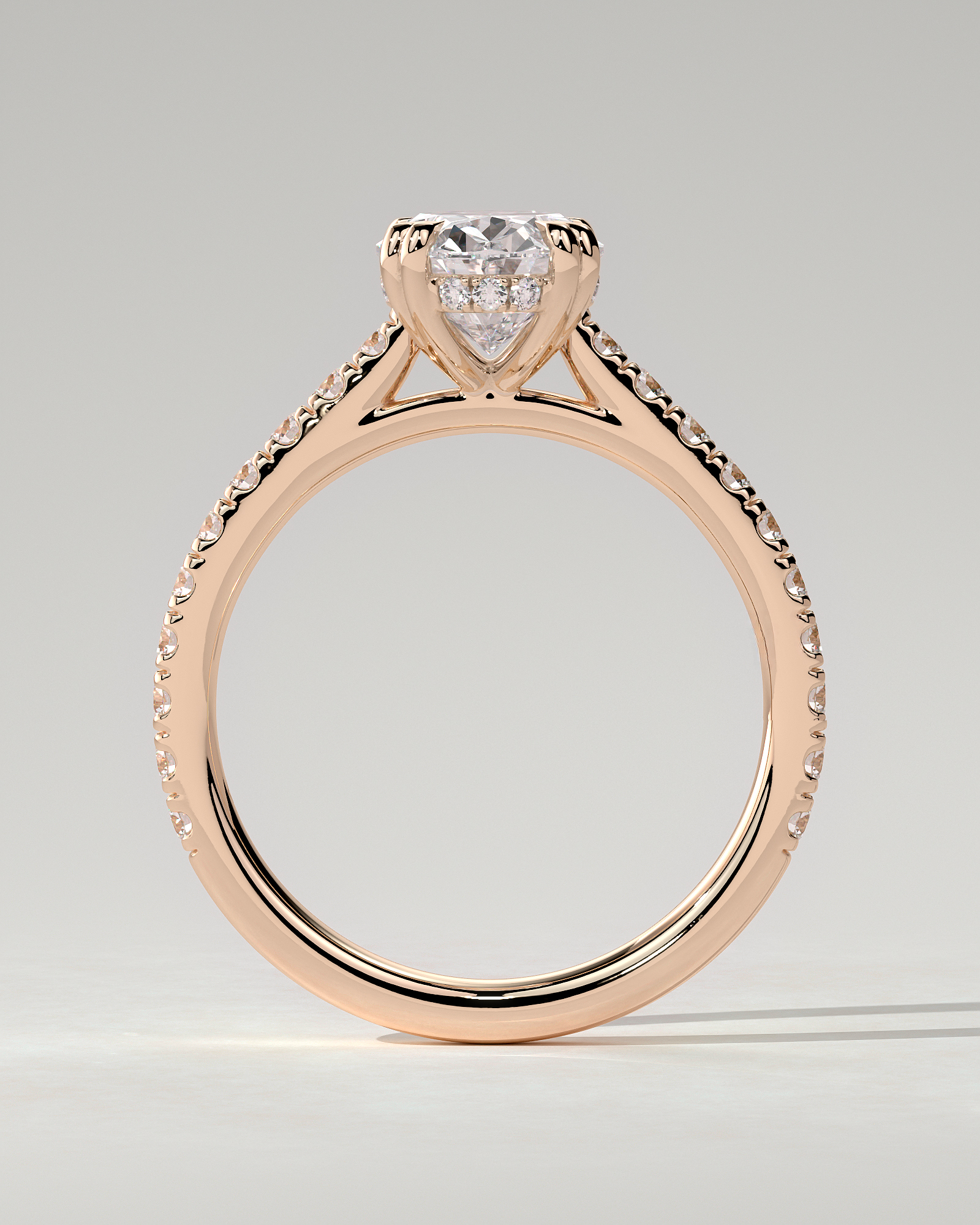 Sasha Solitaire Oval Ring