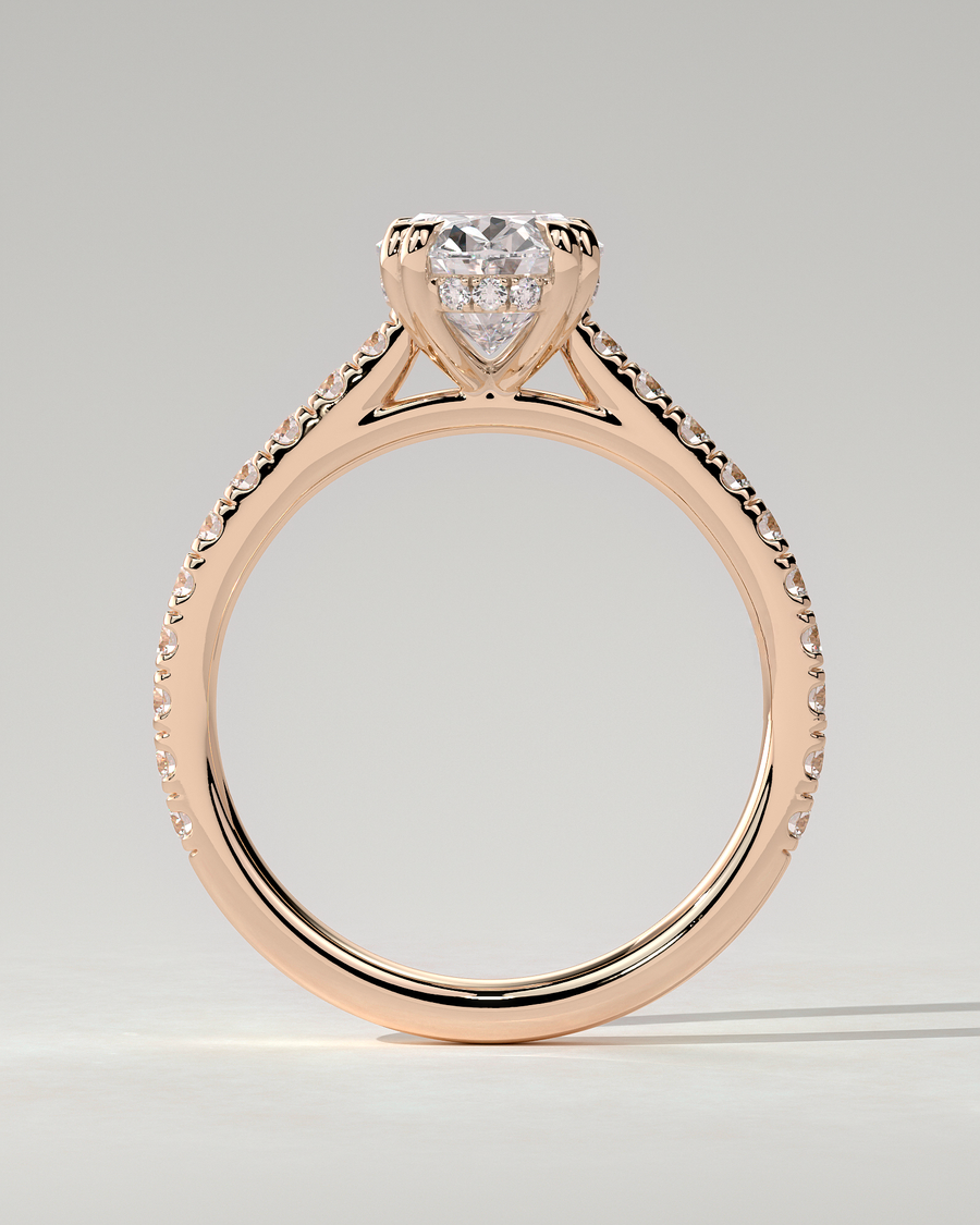 Sasha Solitaire Oval Ring