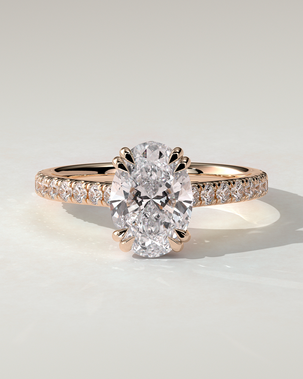 Sasha Solitaire Oval Ring