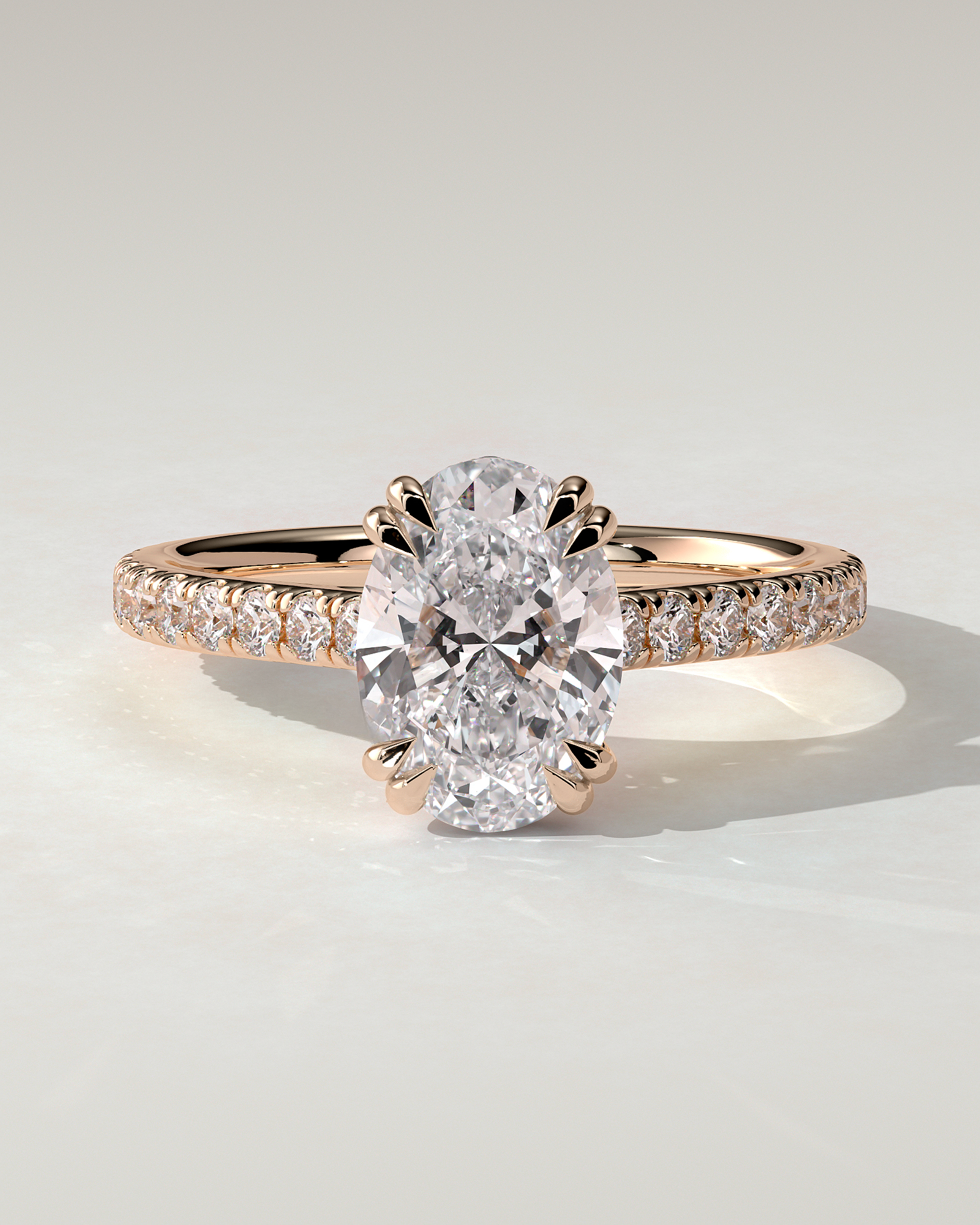 Sasha Solitaire Oval Ring