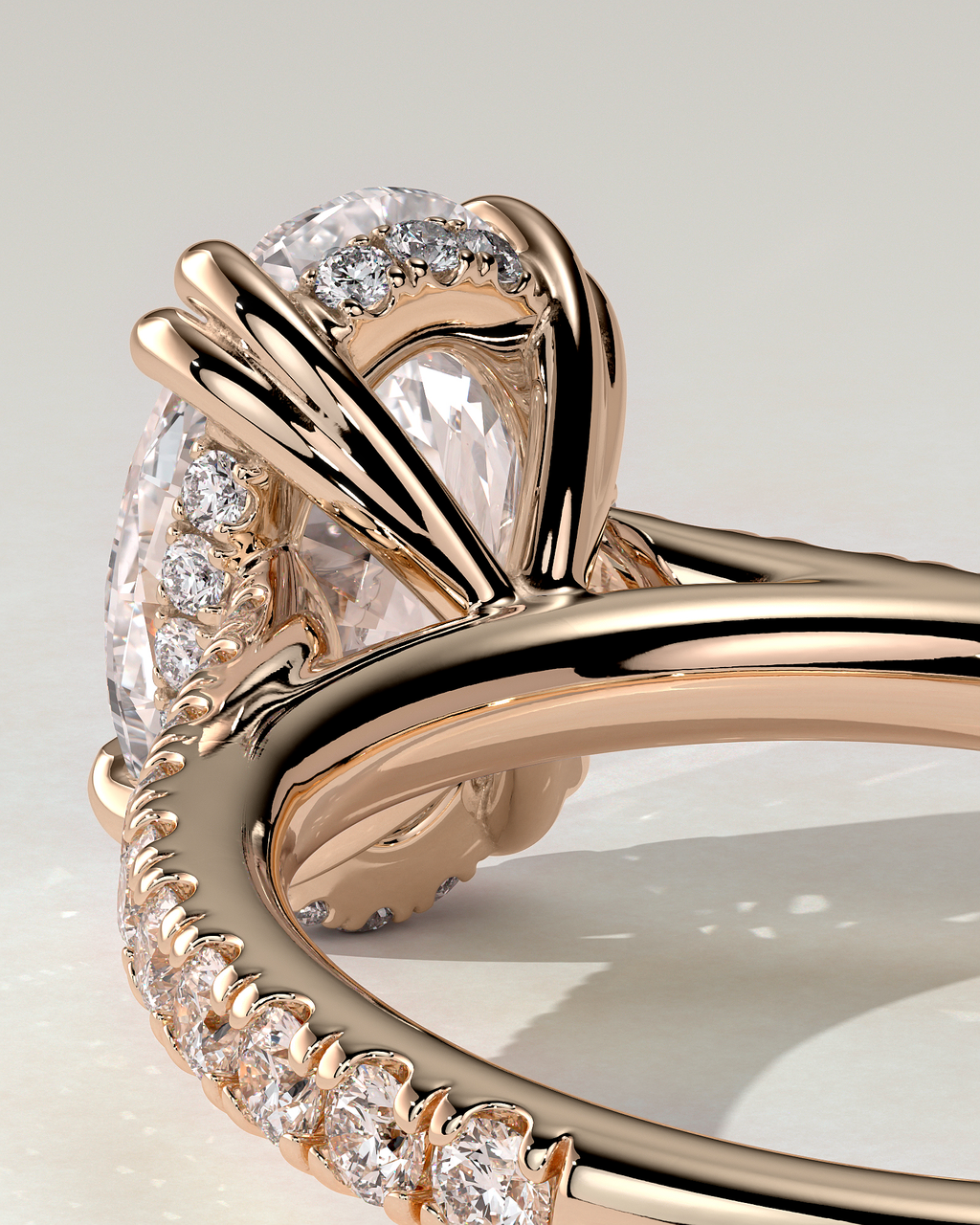 Sasha Solitaire Oval Ring