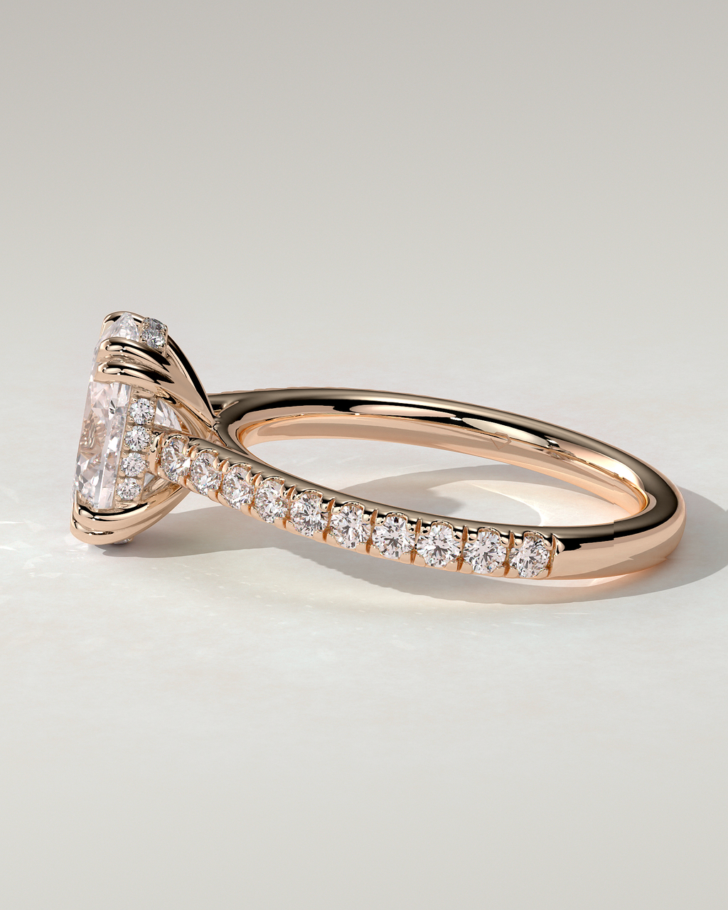 Sasha Solitaire Oval Ring