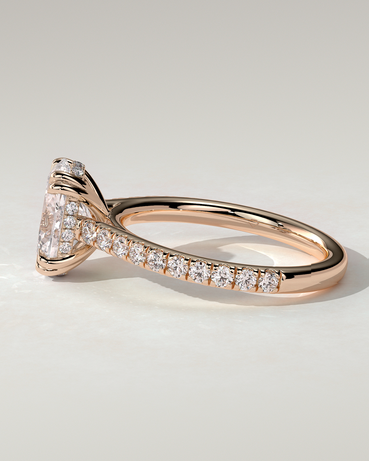 Sasha Solitaire Oval Ring