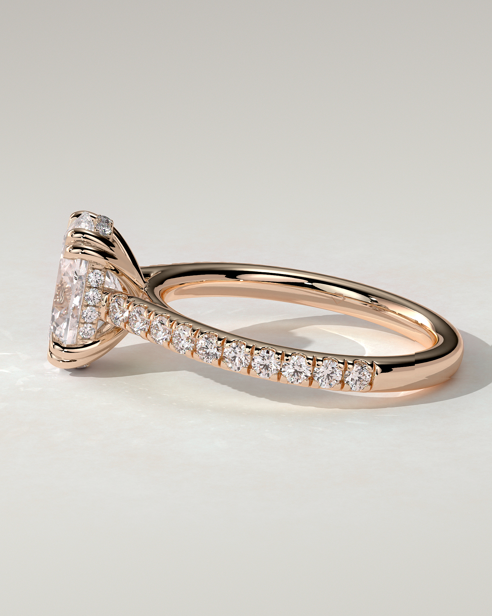 Sasha Solitaire Oval Ring