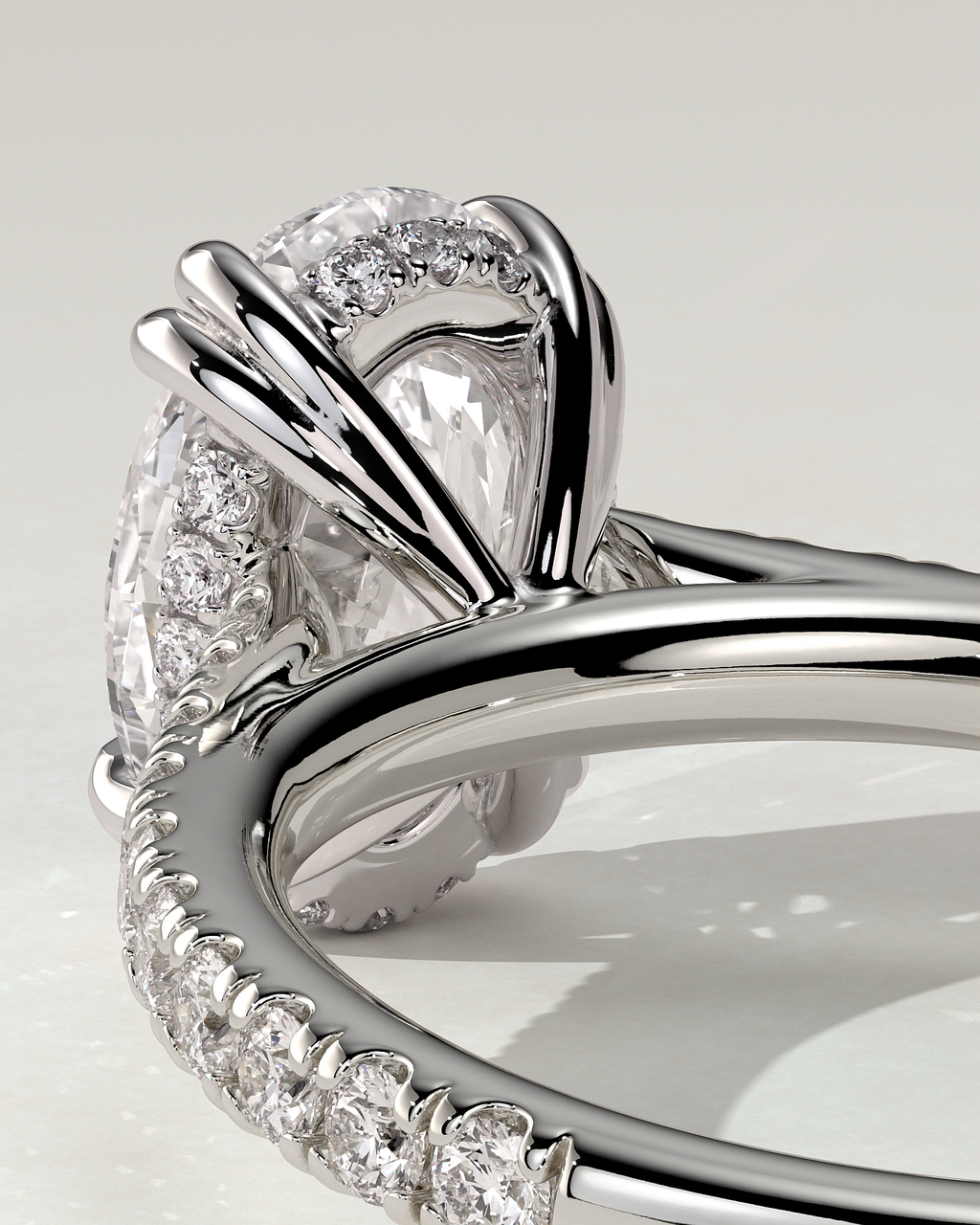 Sasha Solitaire Oval Ring
