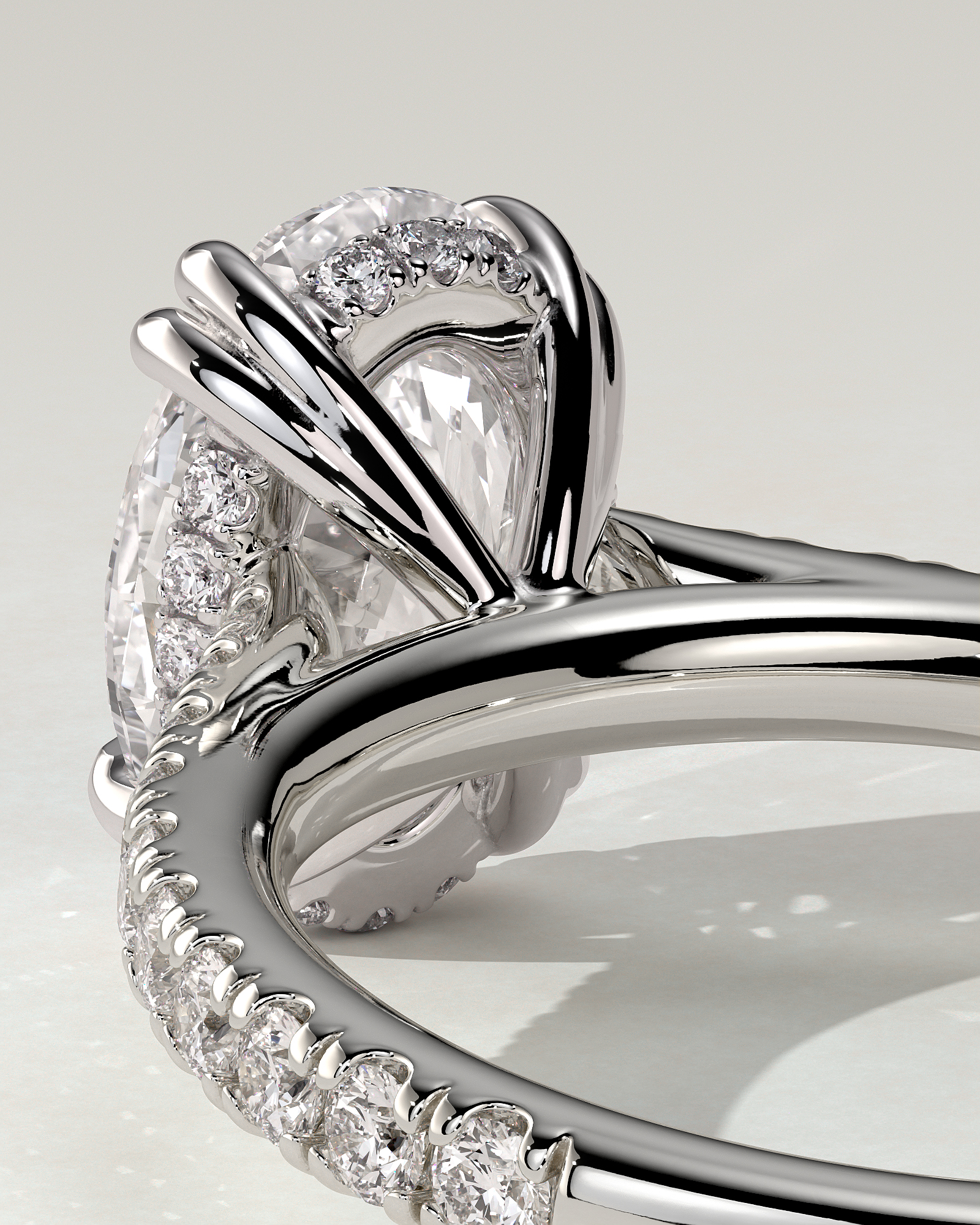 Sasha Solitaire Oval Ring