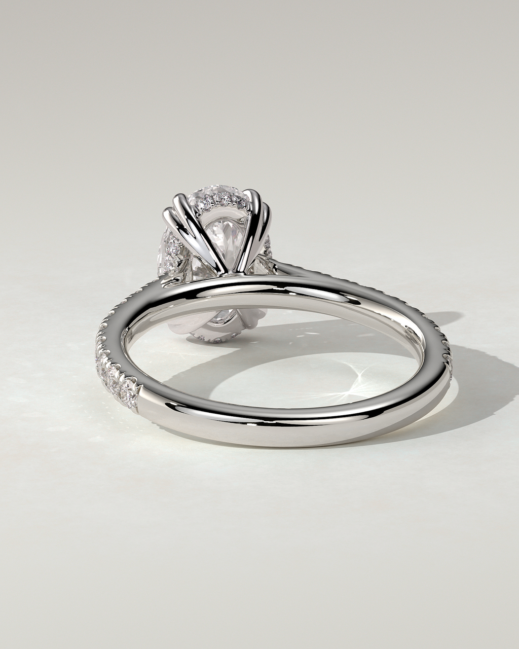 Sasha Solitaire Oval Ring