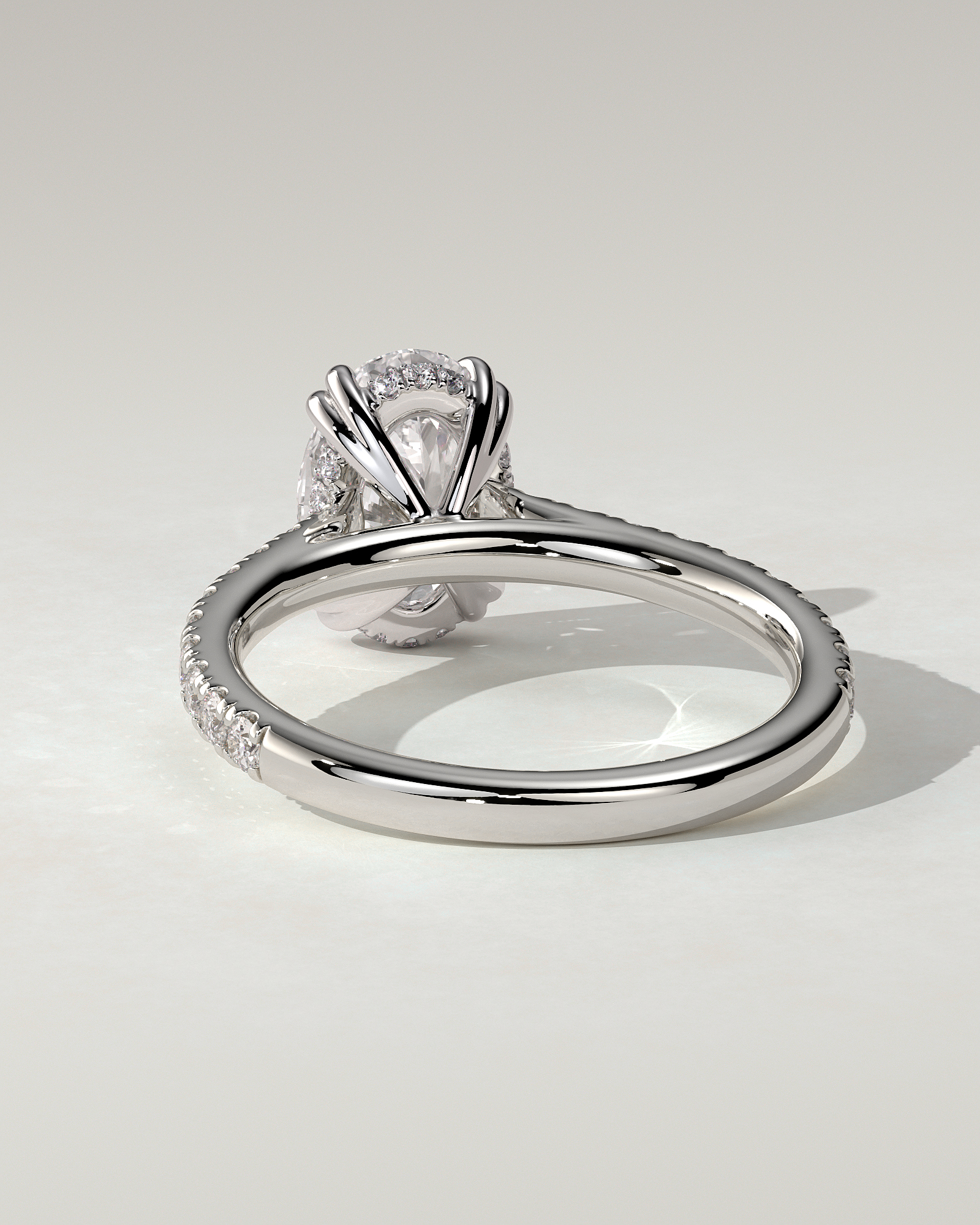 Sasha Solitaire Oval Ring