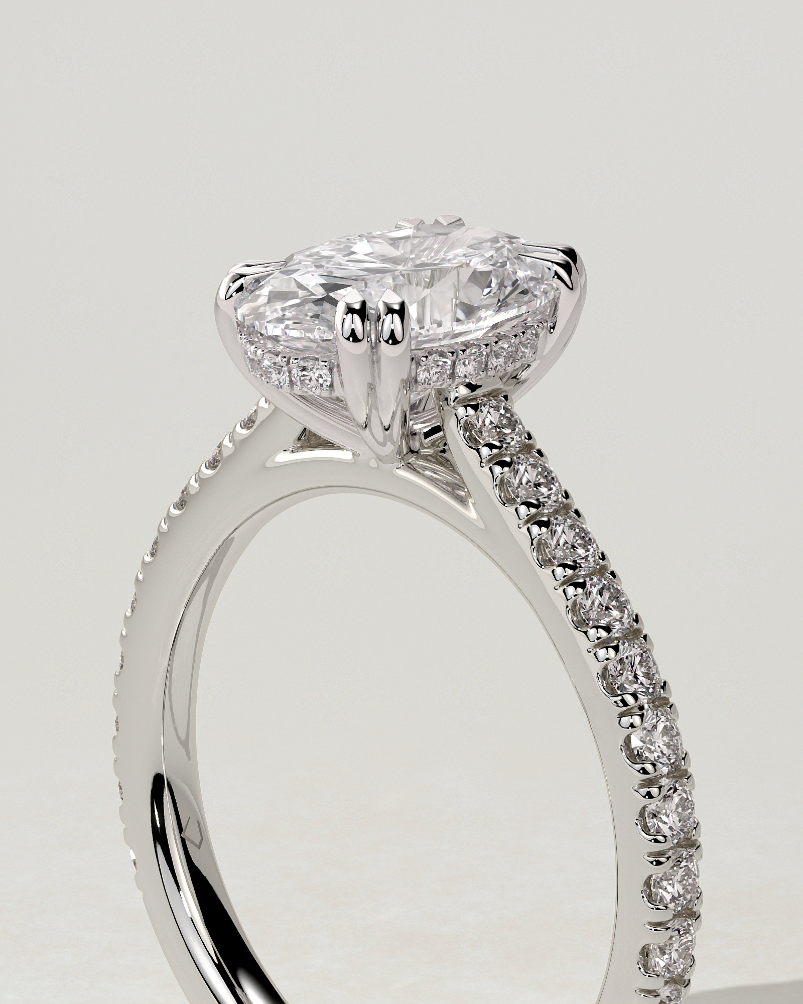 Sasha Solitaire Oval Ring