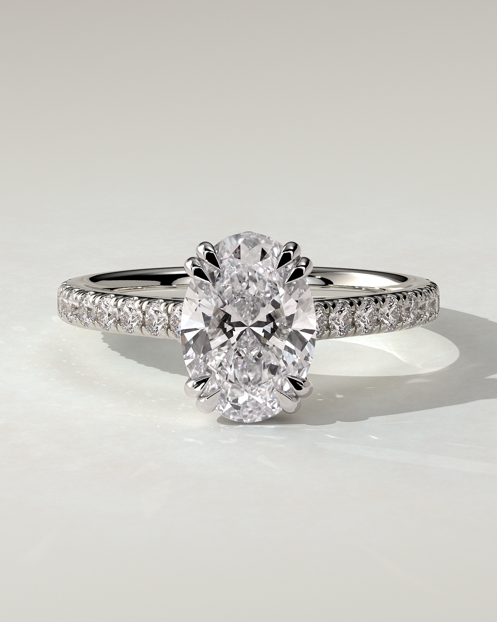 Sasha Solitaire Oval Ring