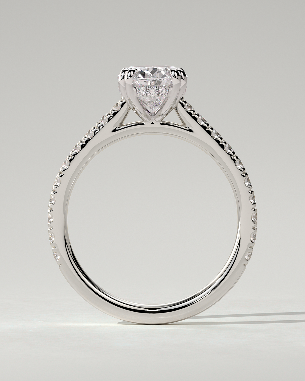 Sasha Solitaire Oval Ring