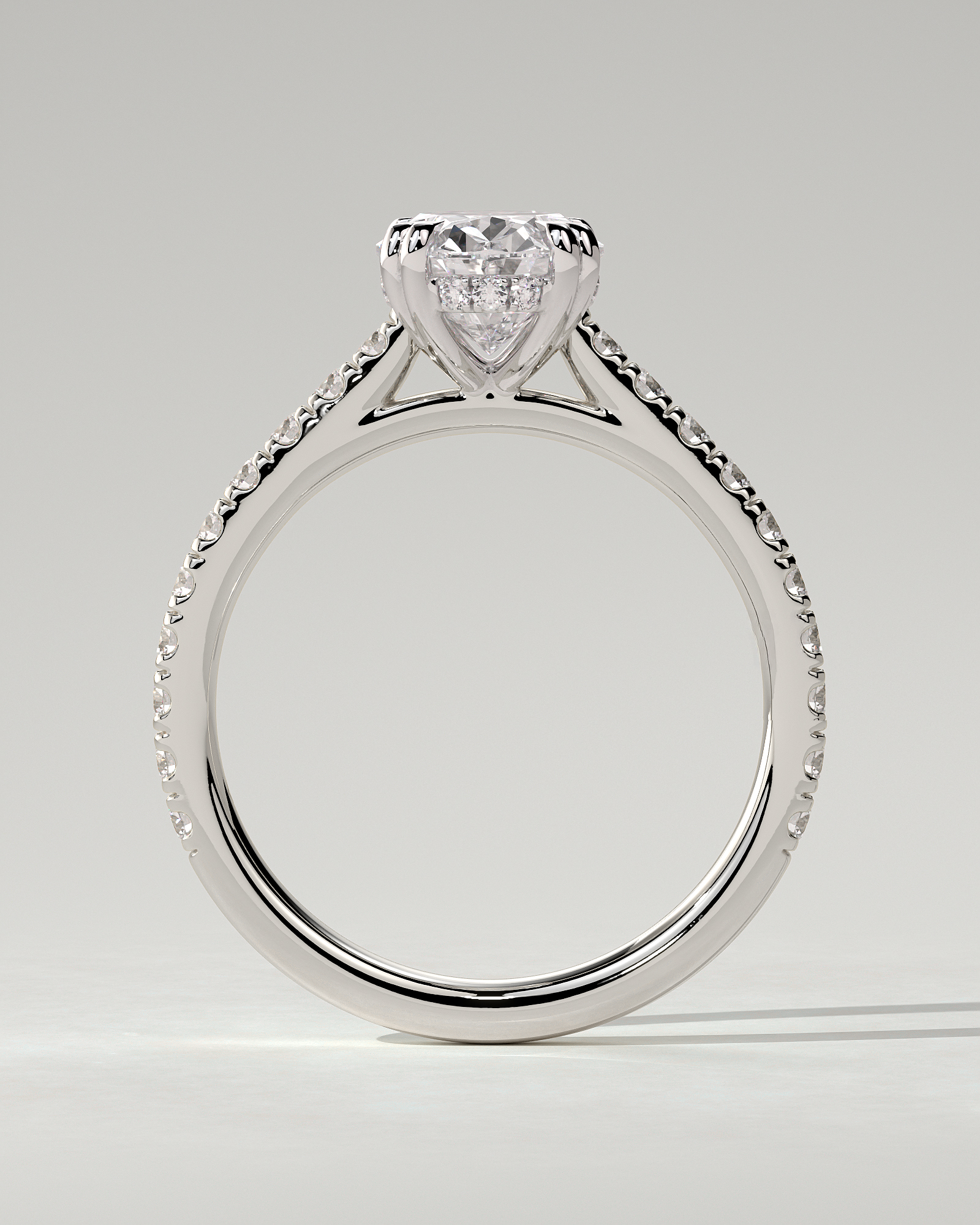 Sasha Solitaire Oval Ring