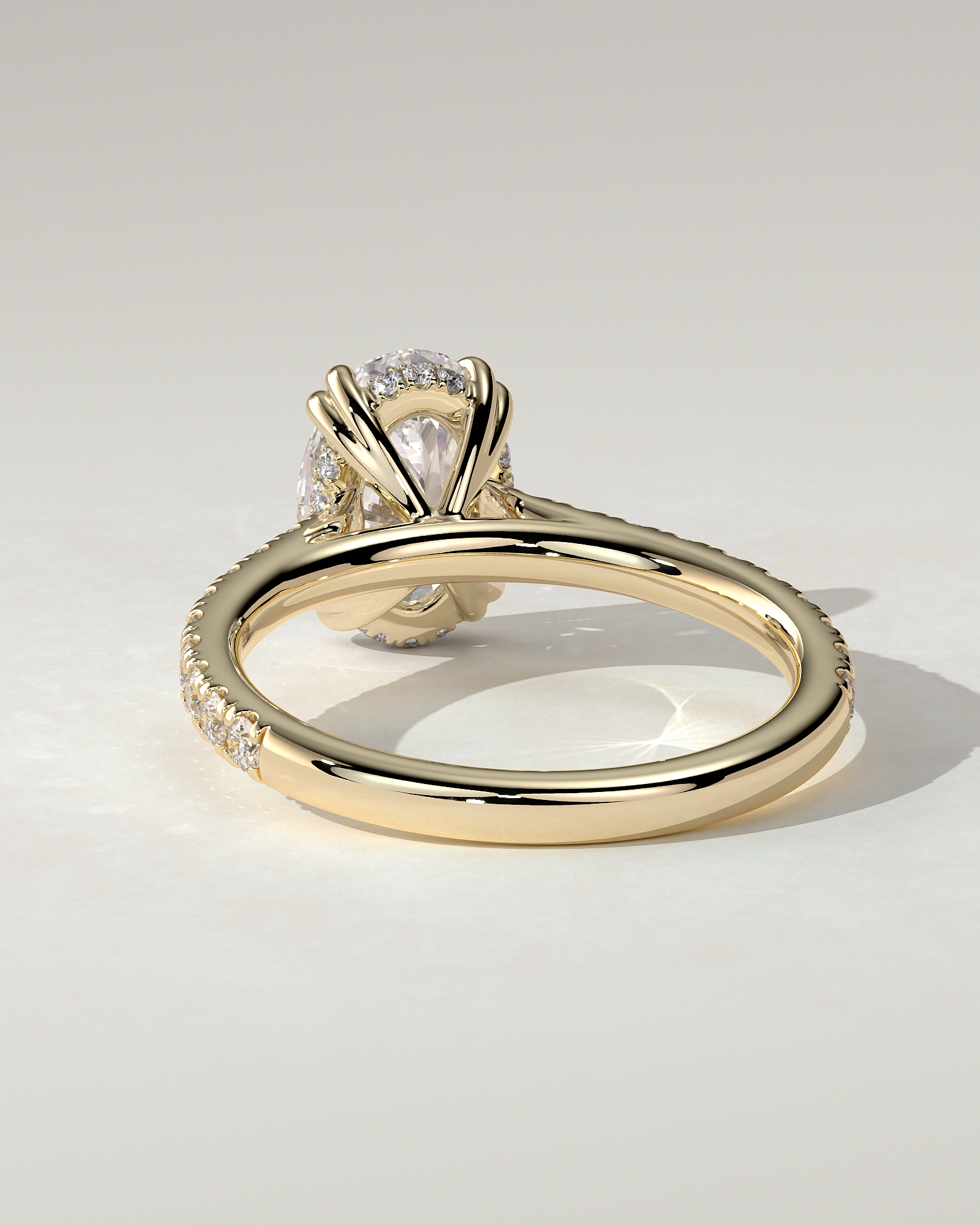 Sasha Solitaire Oval Ring