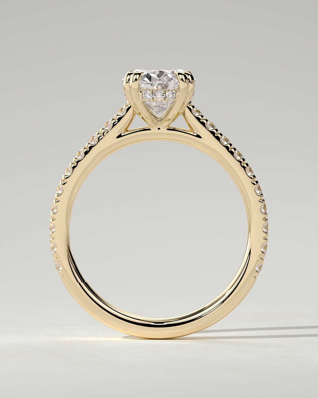 Sasha Solitaire Oval Ring