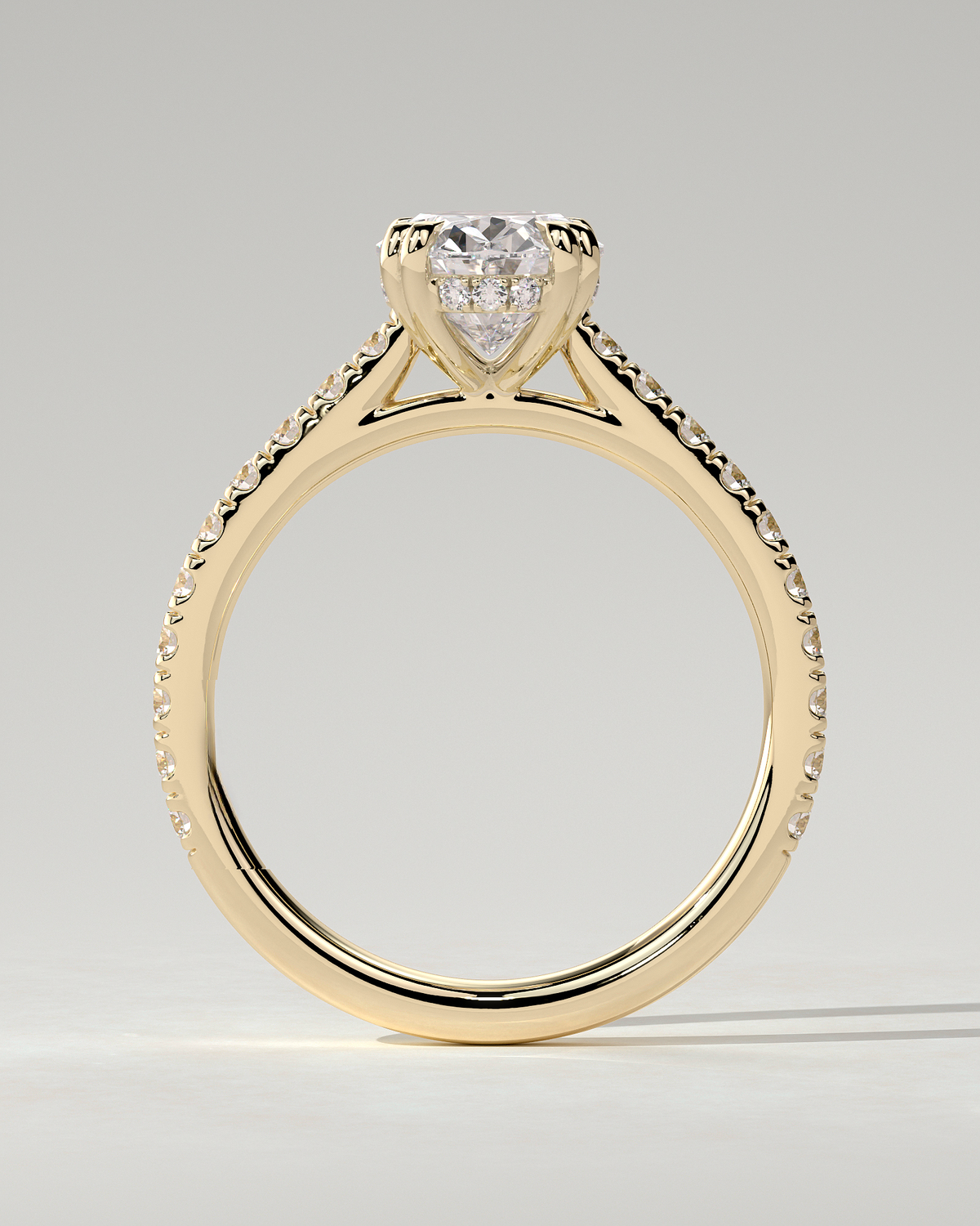 Sasha Solitaire Oval Ring