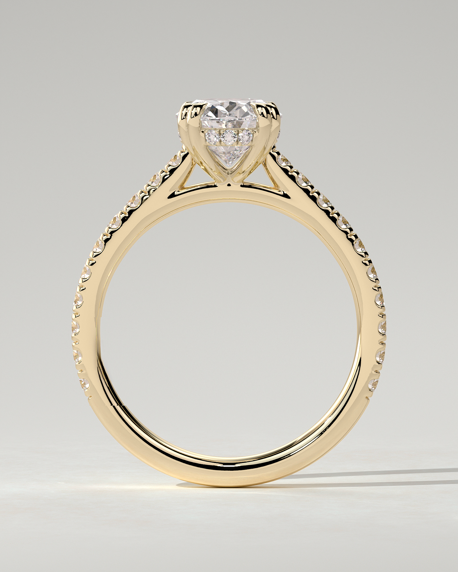 Sasha Solitaire Oval Ring