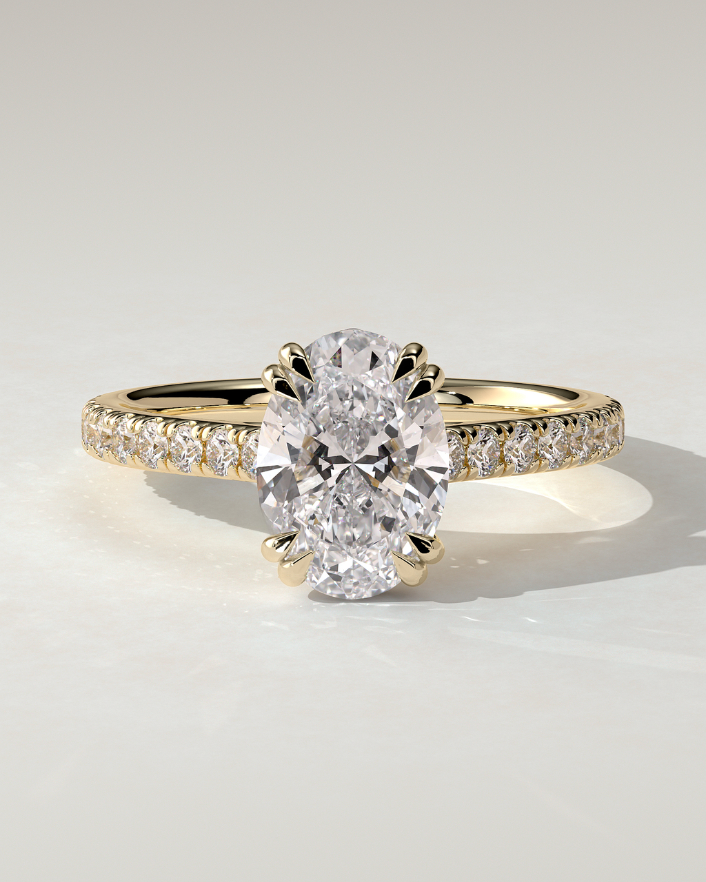 Sasha Solitaire Oval Ring