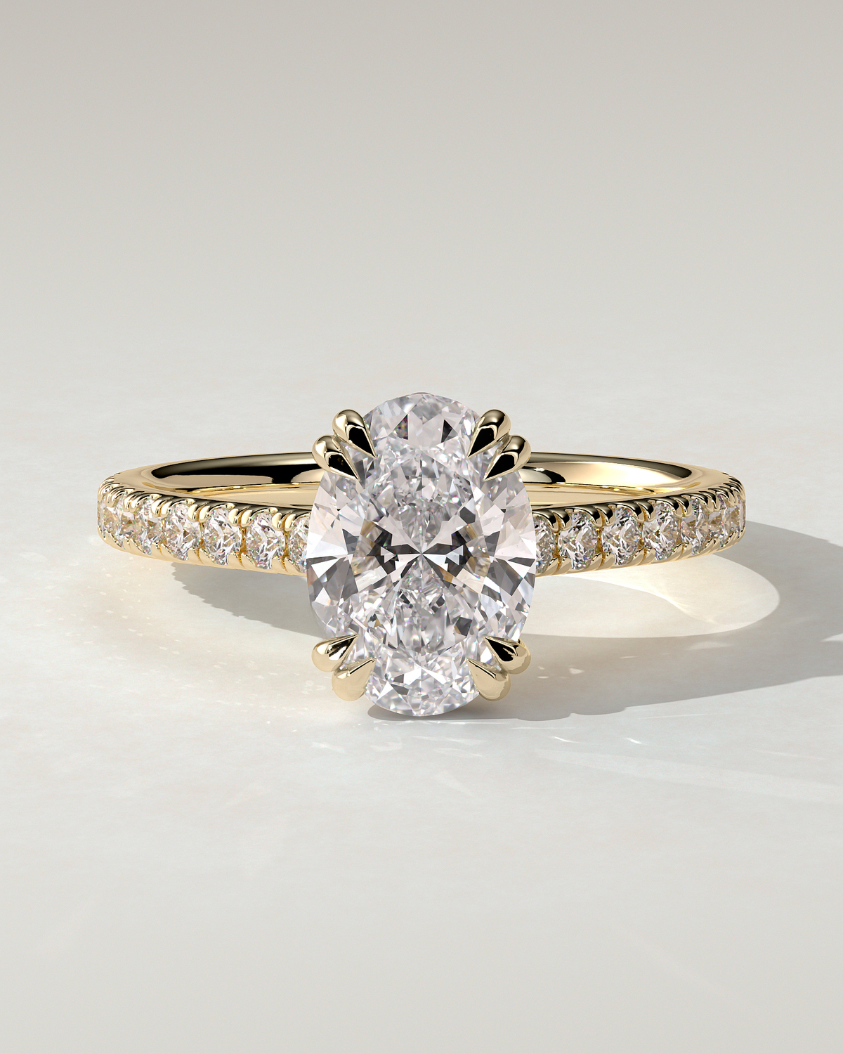 Sasha Solitaire Oval Ring