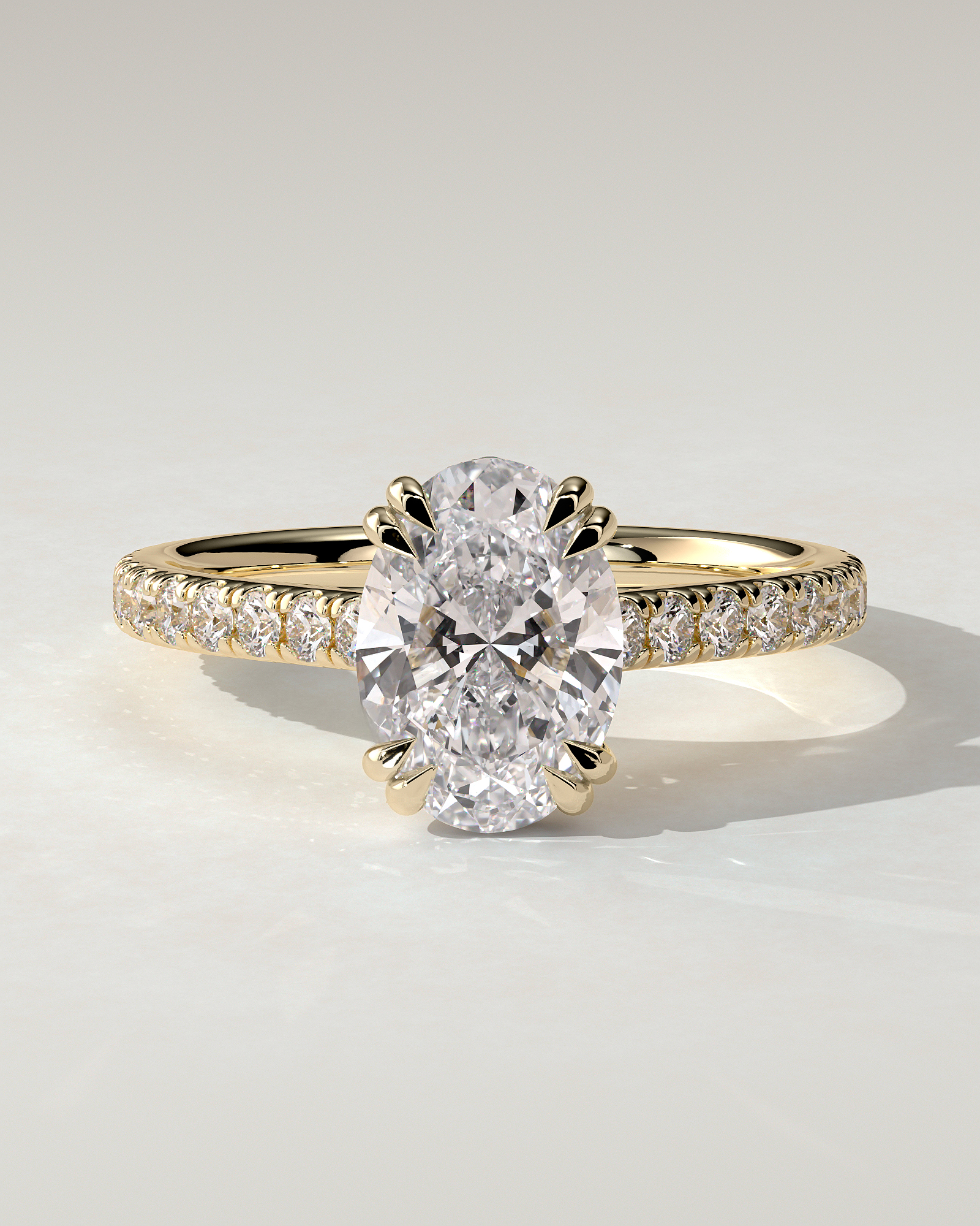 Sasha Solitaire Oval Ring