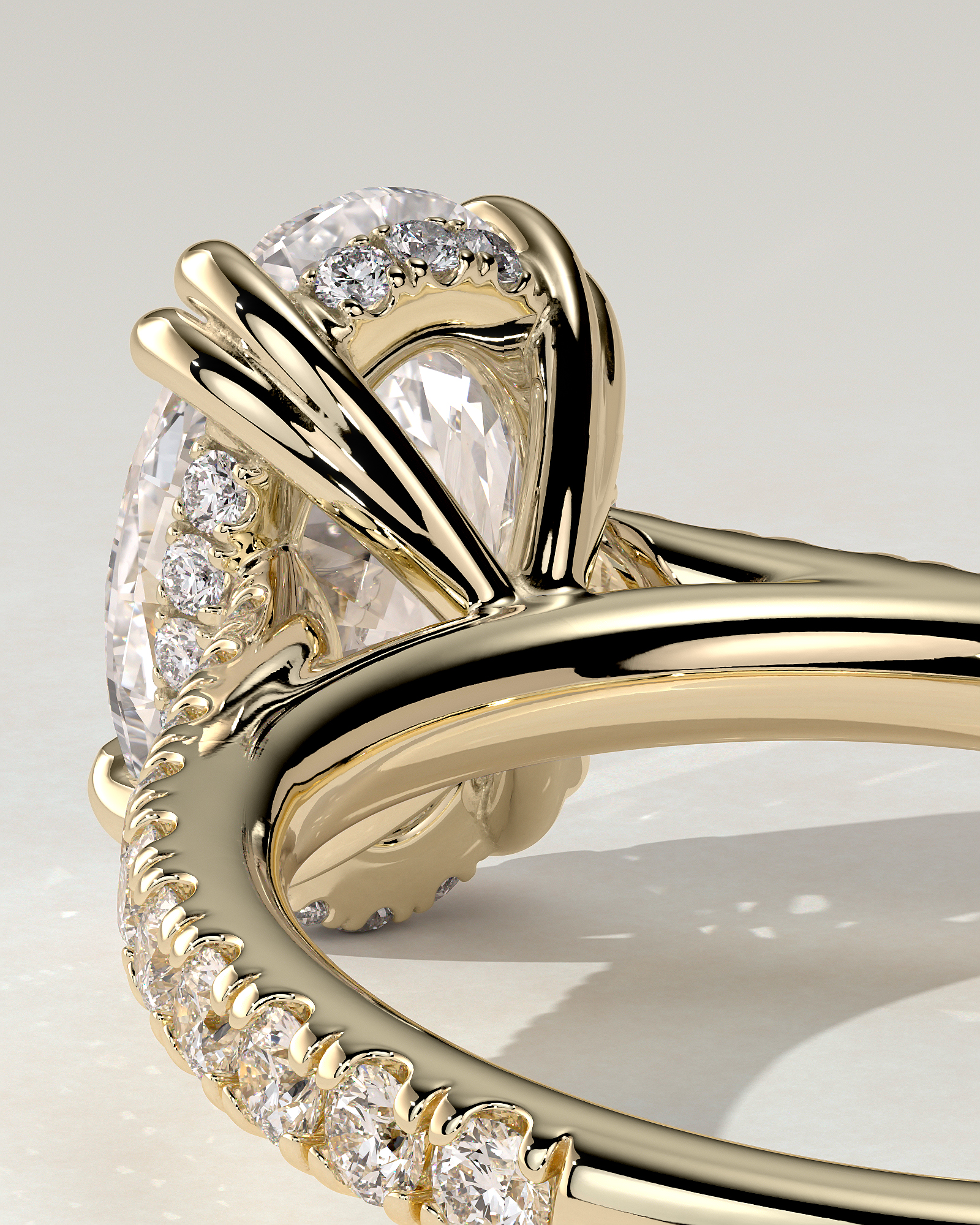 Sasha Solitaire Oval Ring