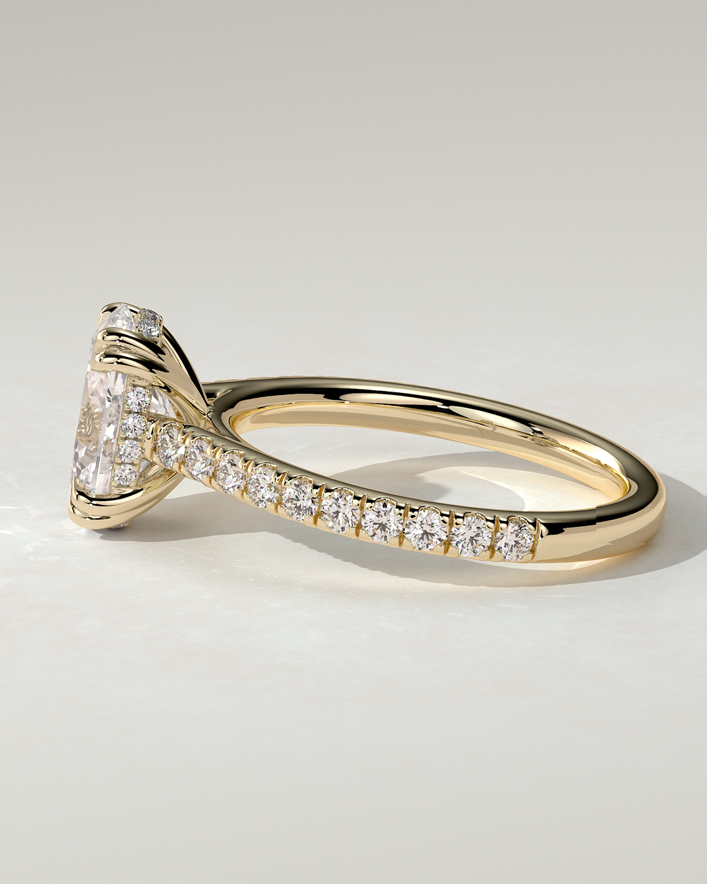 Sasha Solitaire Oval Ring