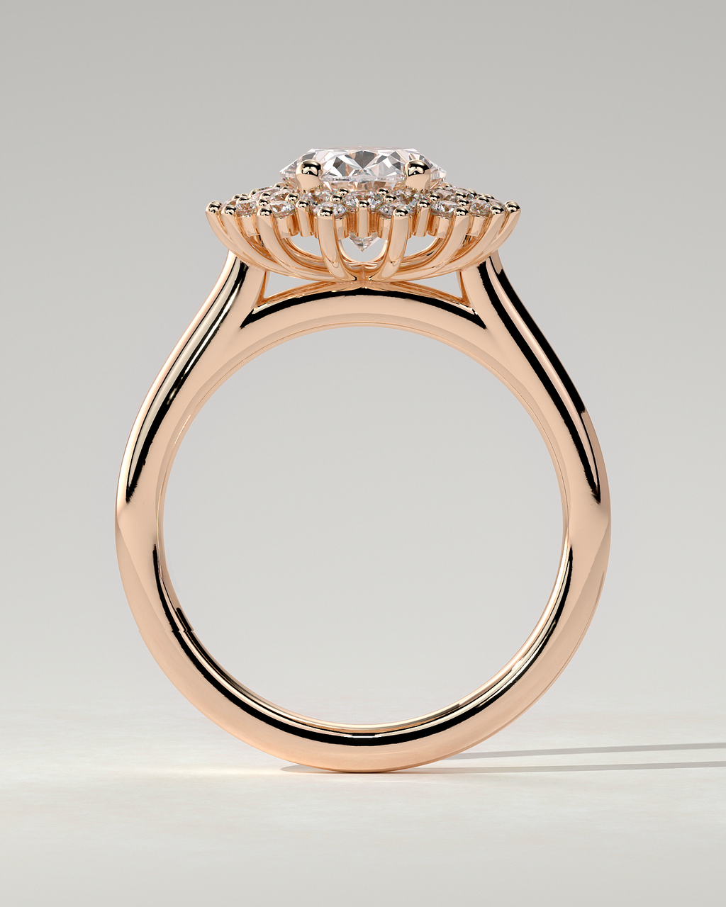 Savannah Halo Oval Ring