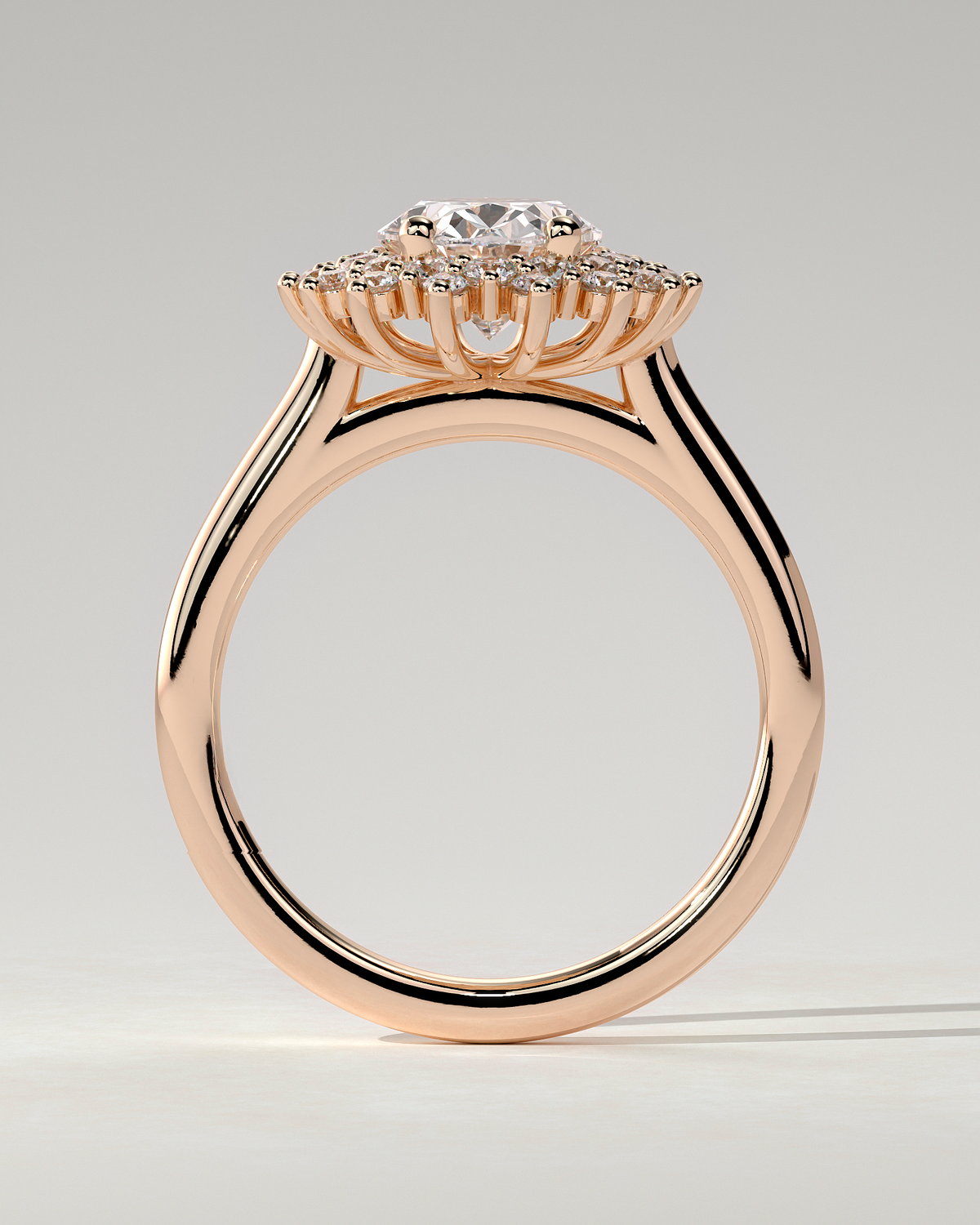 Savannah Halo Oval Ring