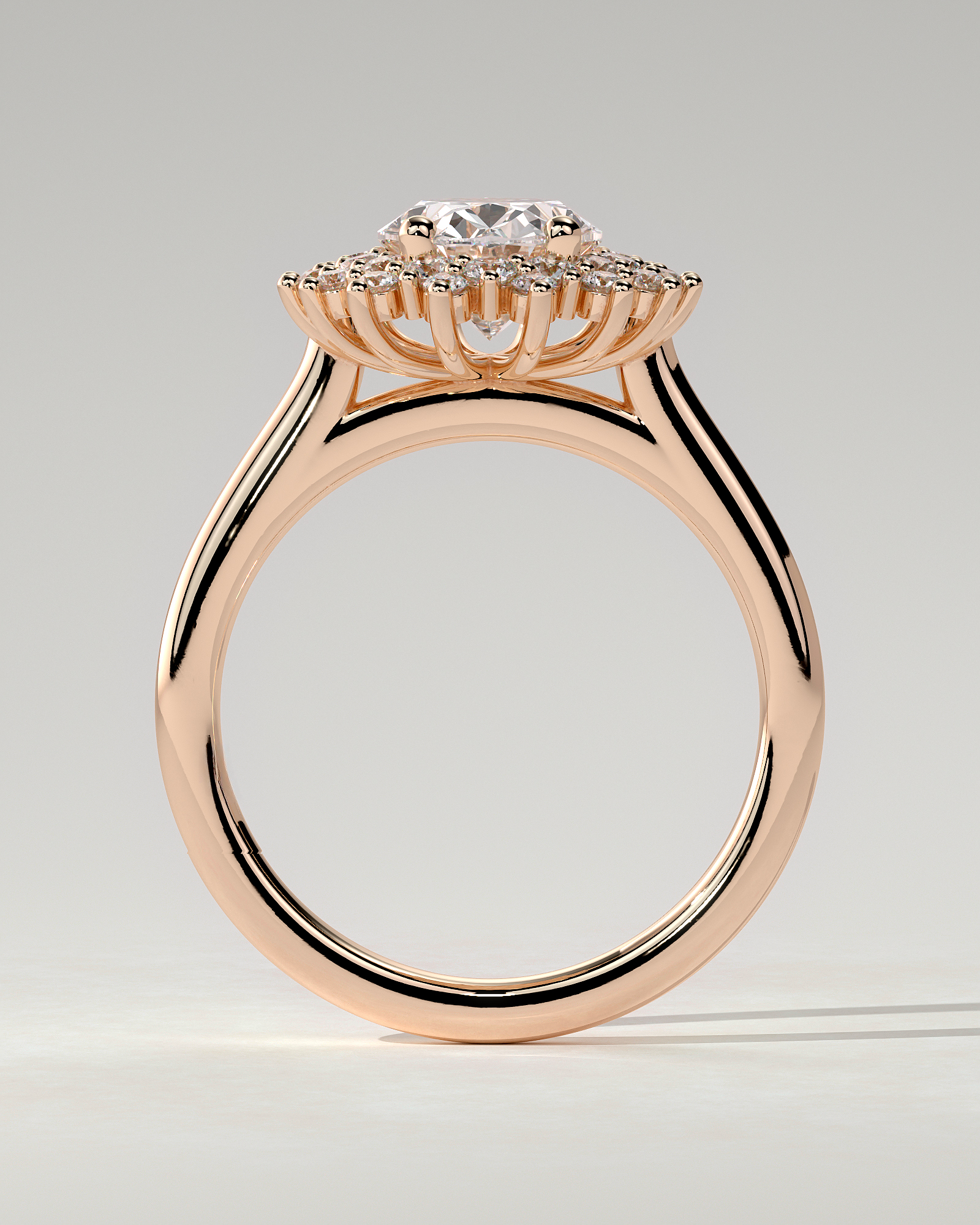 Savannah Halo Oval Ring