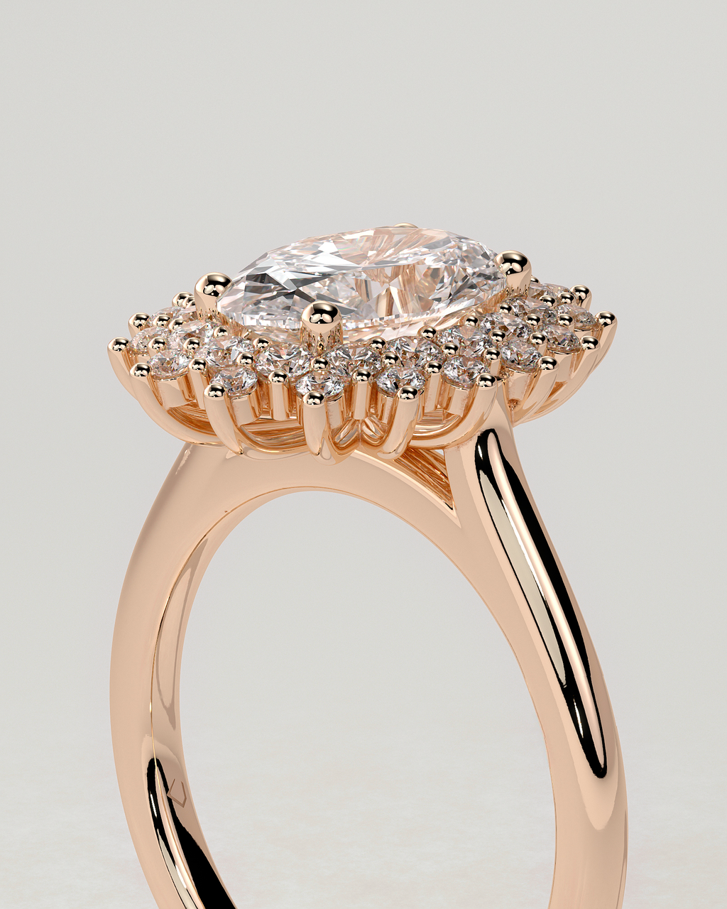 Savannah Halo Oval Ring