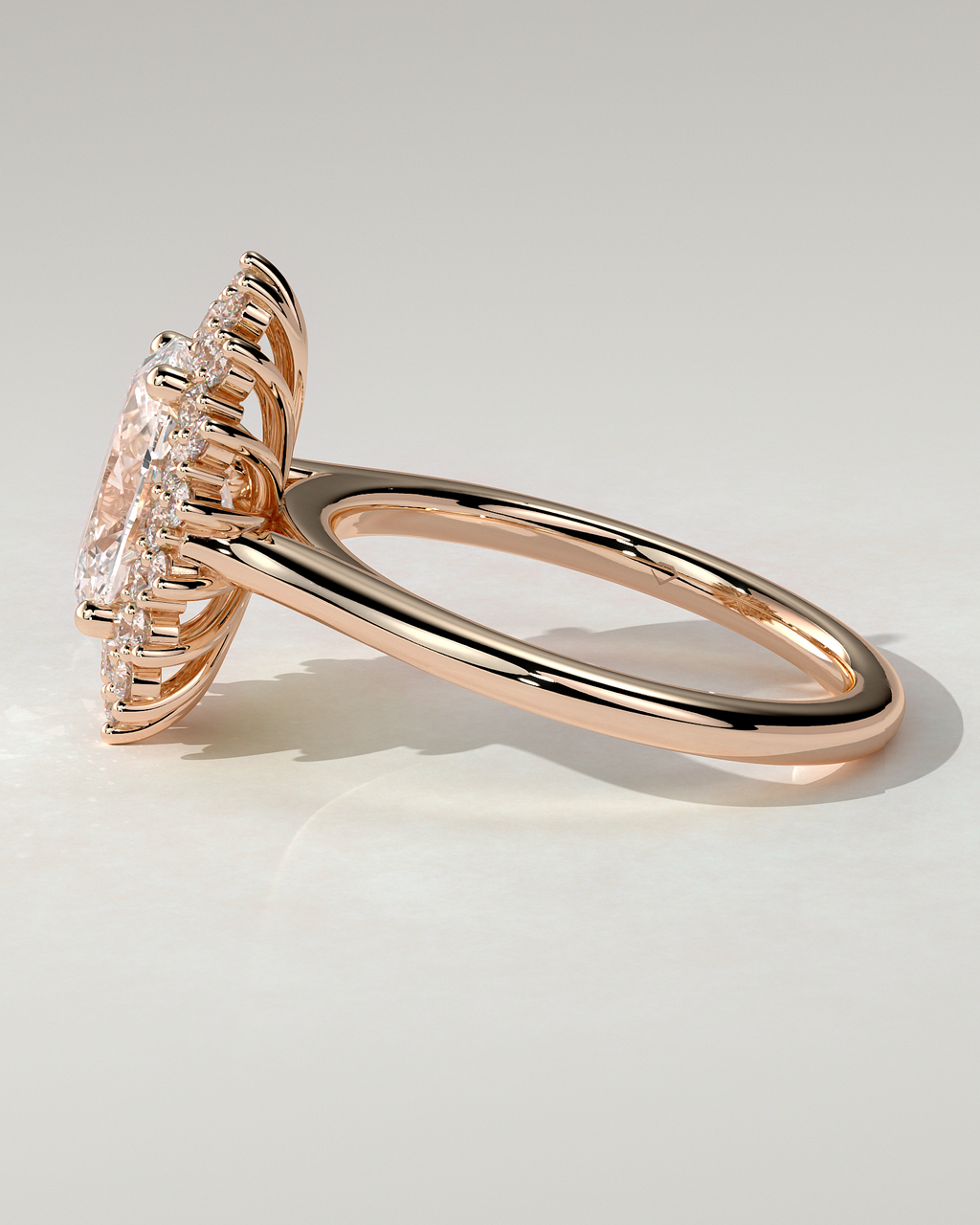 Savannah Halo Oval Ring