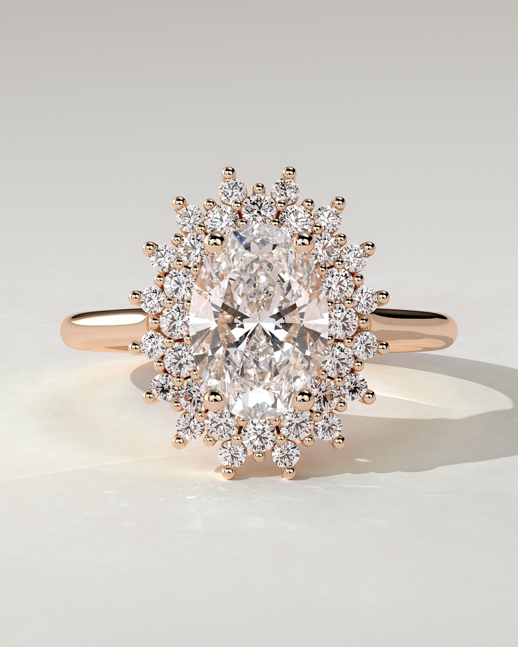Savannah Halo Oval Ring