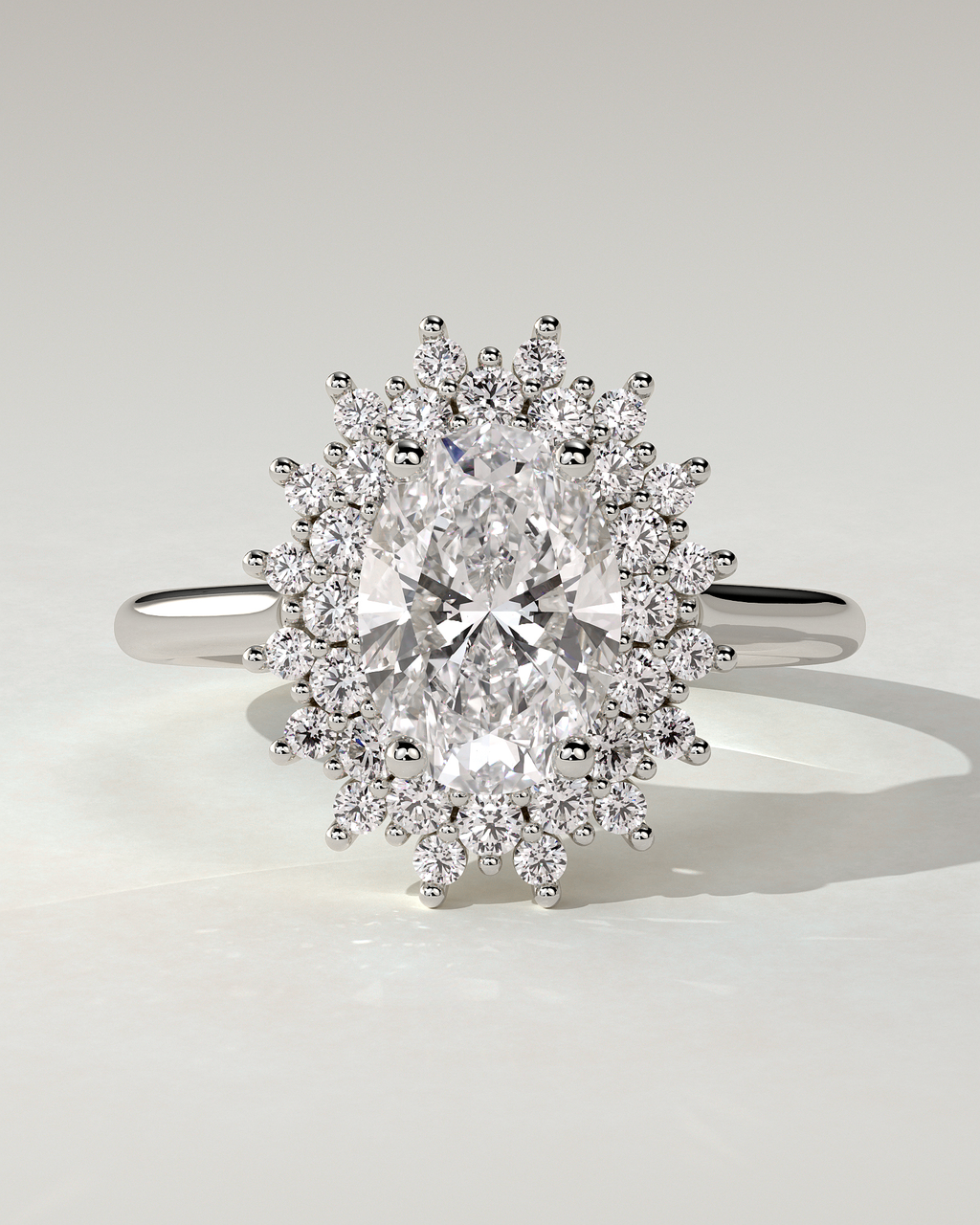 Savannah Halo Oval Ring