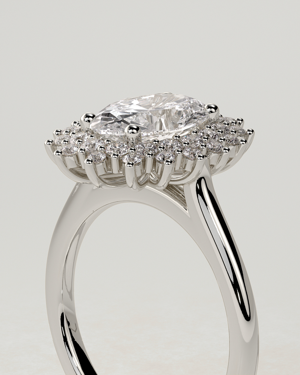 Savannah Halo Oval Ring